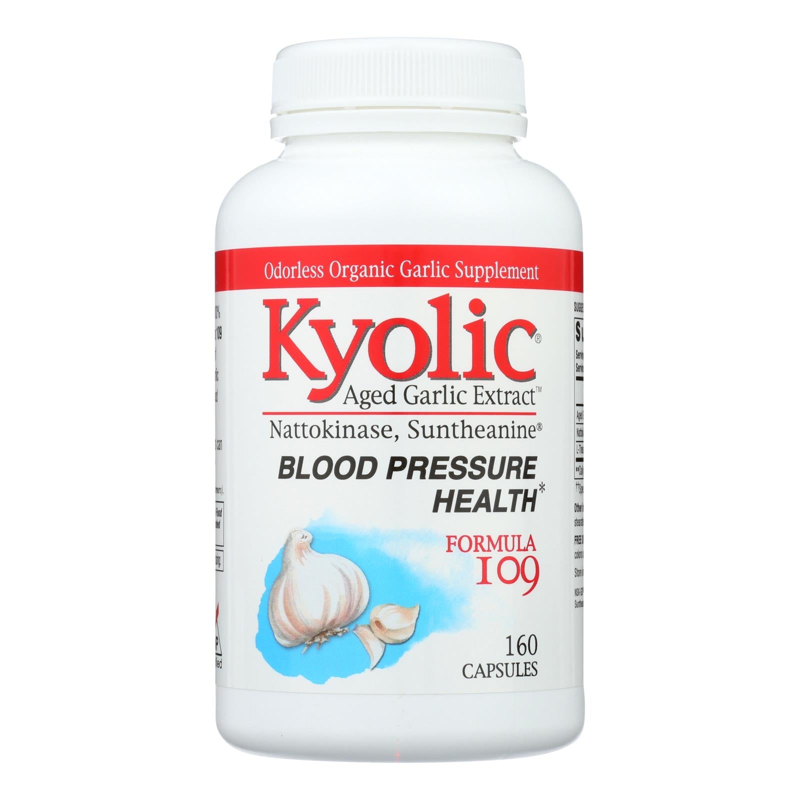 Extracto de ajo añejado Kyolic para la presión arterial (160 cápsulas) 