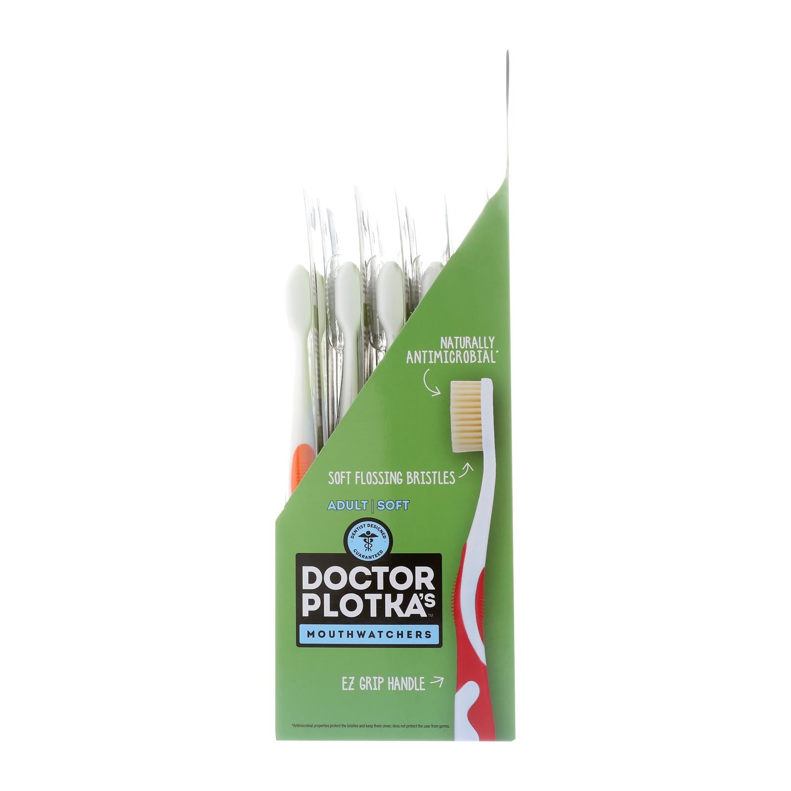 Cepillos de dientes antibacterianos surtidos Mouth Watchers para adultos (paquete de 20)