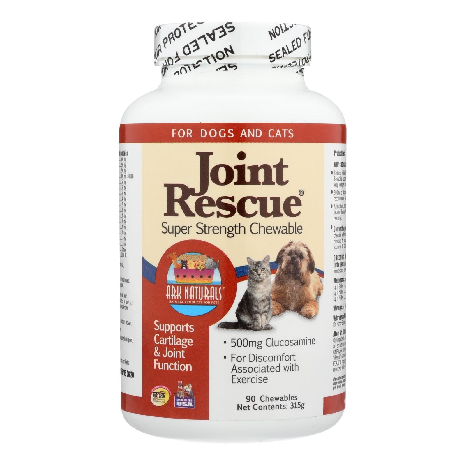 Ark Naturals Joint Rescue para perros - 500 mg (90 comprimidos masticables)