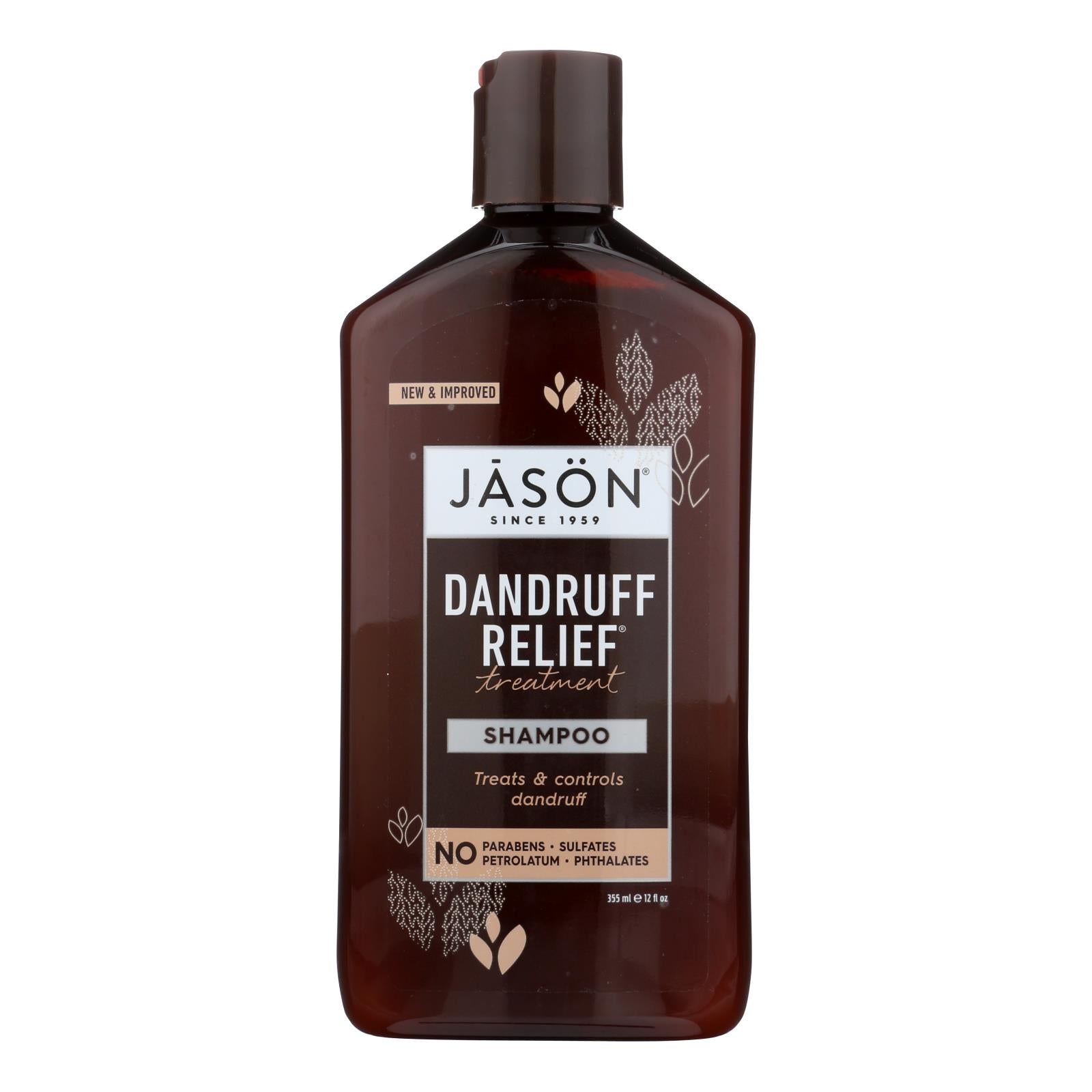 Champú anticaspa Jason Anti-Dandruff DTX para el alivio de la caspa (12 onzas líquidas) 