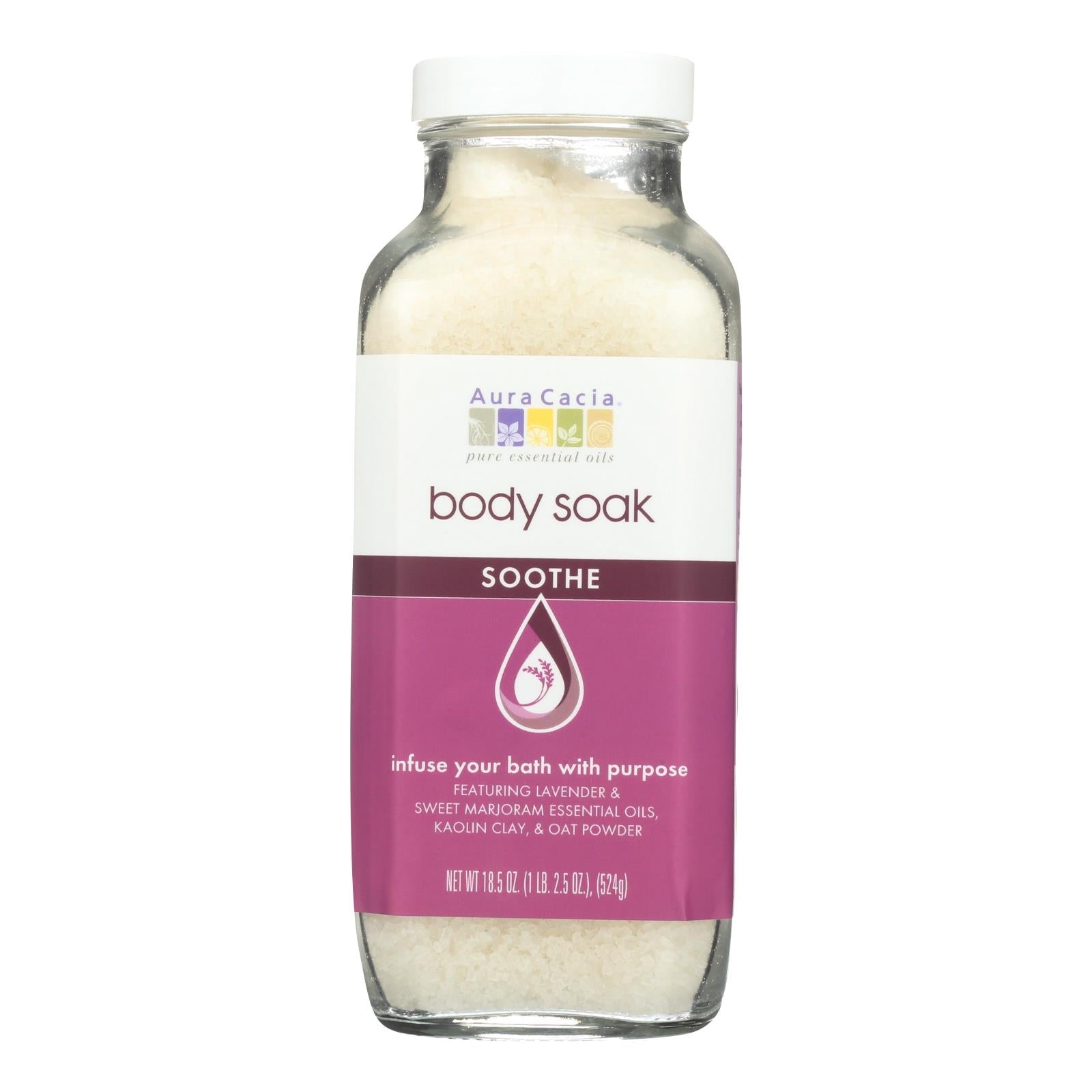 Aura Cacia Soothing Body Soak for Relaxation (18.5 Oz)