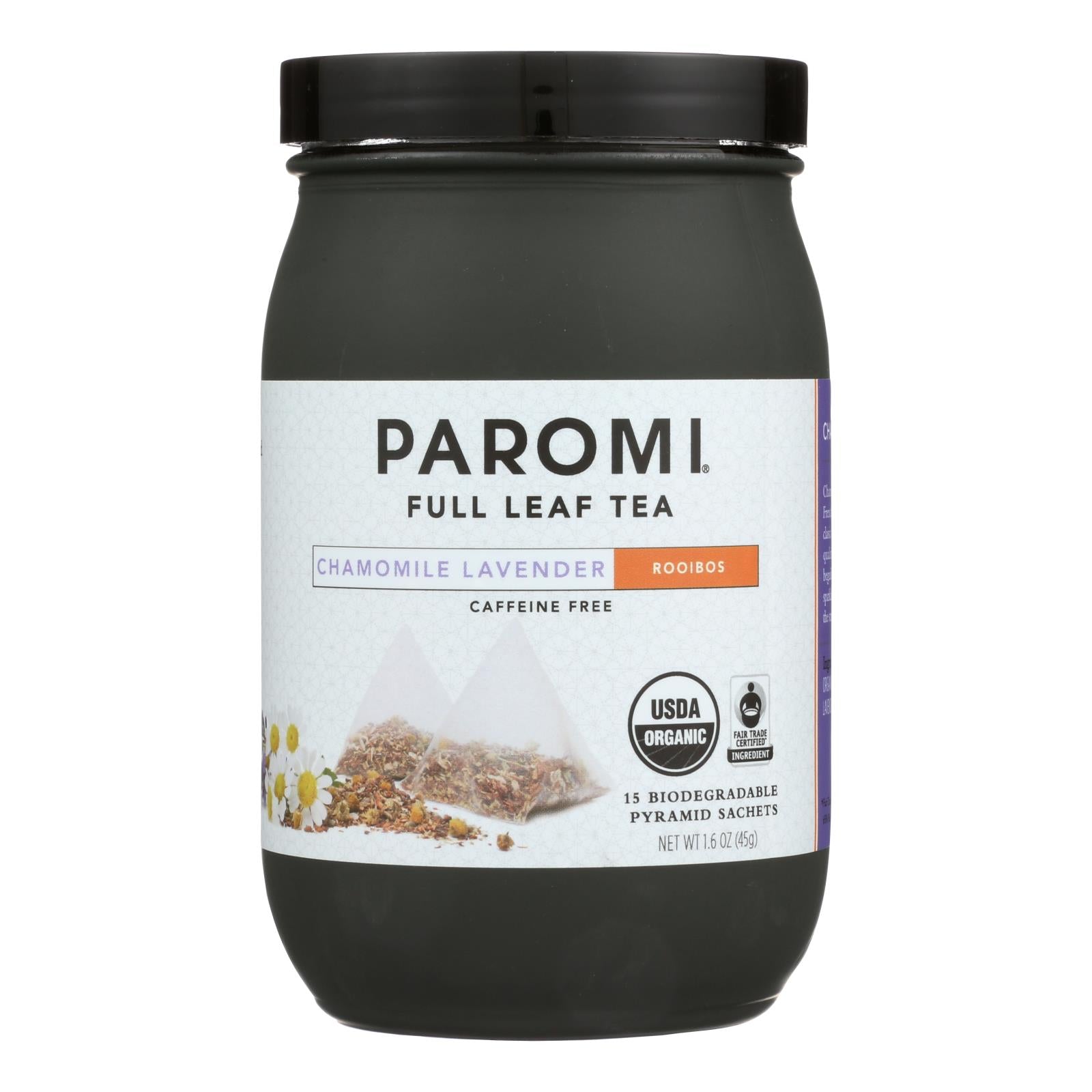 Paromi Té de lavanda y manzanilla Rooibos orgánico