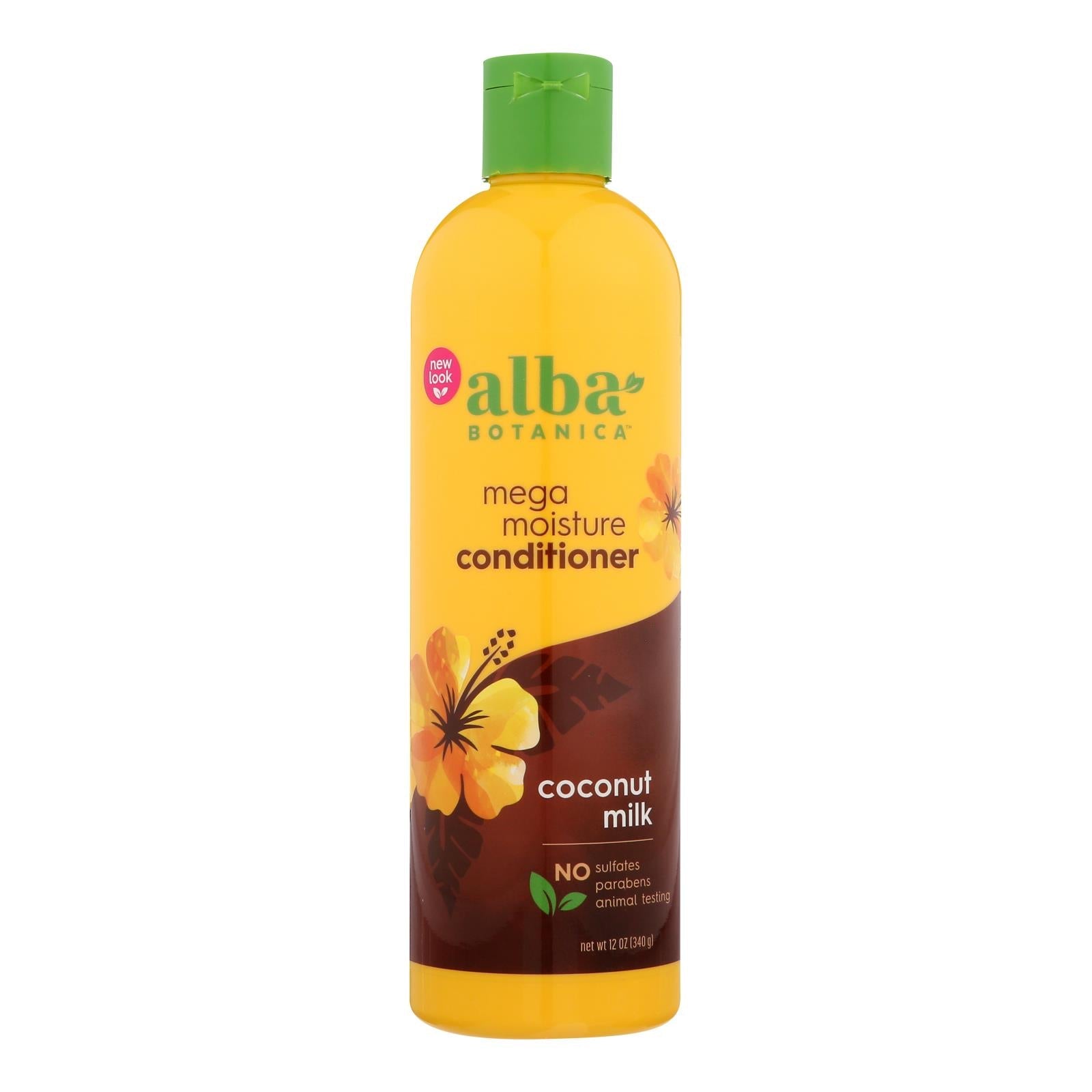 Acondicionador nutritivo de leche de coco Alba Botanica, 355 ml 