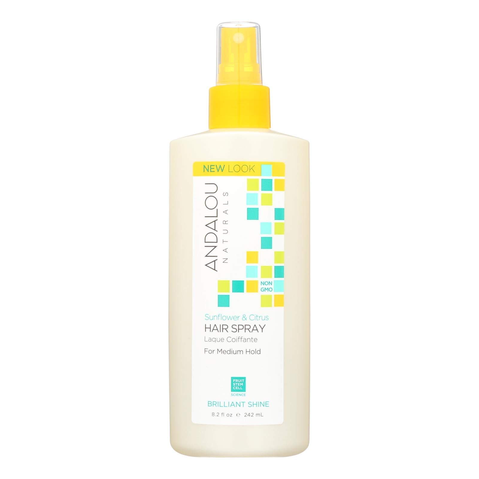 Spray fijador Andalou Naturals Perfect Hold (237 ml, girasol y cítricos, paquete de 1) 