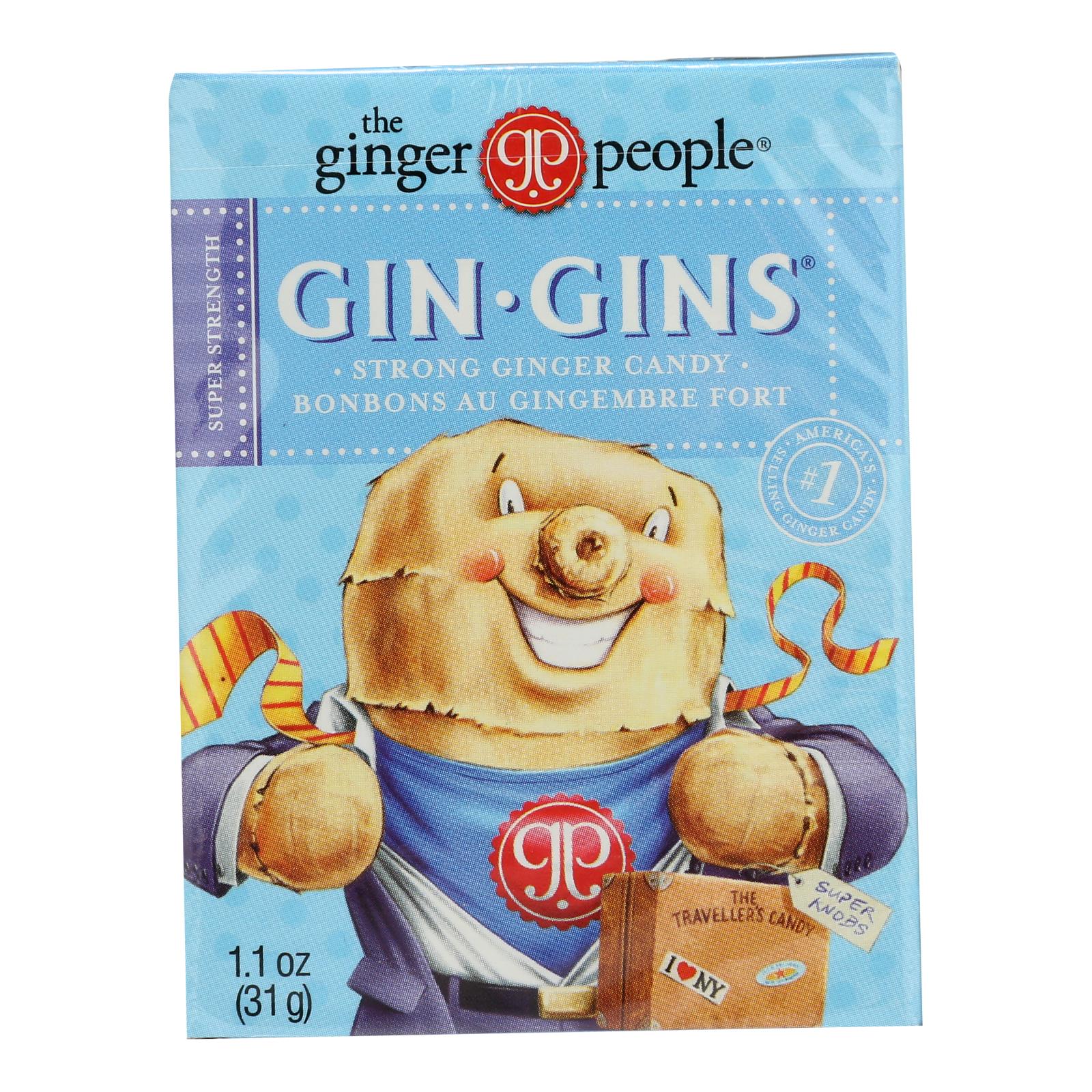 Caramelos Super Boost de ginebra Ginger People (paquete de 24) - 1,1 oz.