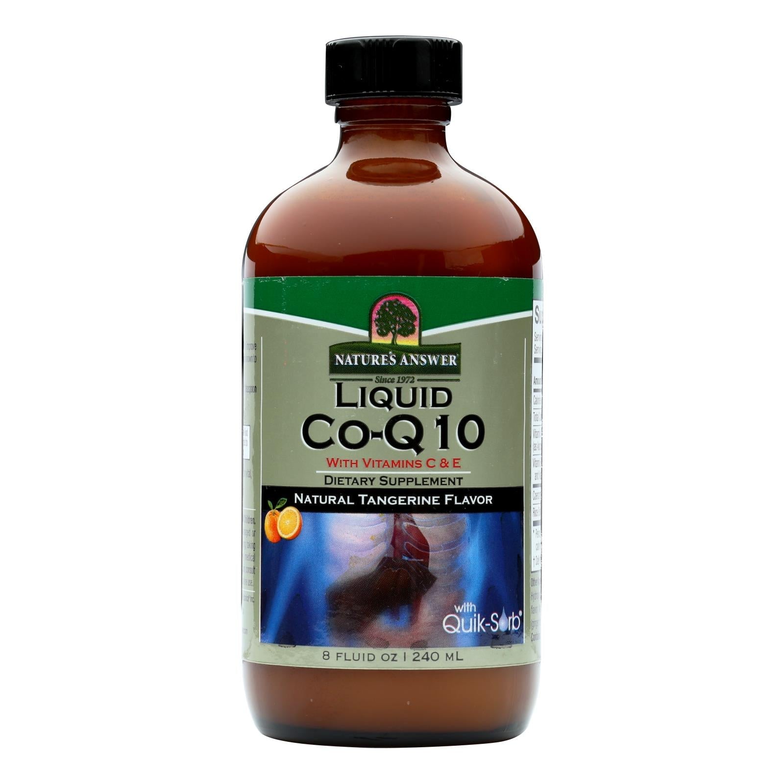 Nature's Answer - Coenzima Q10 líquida - Apoyo para la salud cardíaca - 237 ml (8 onzas líquidas)