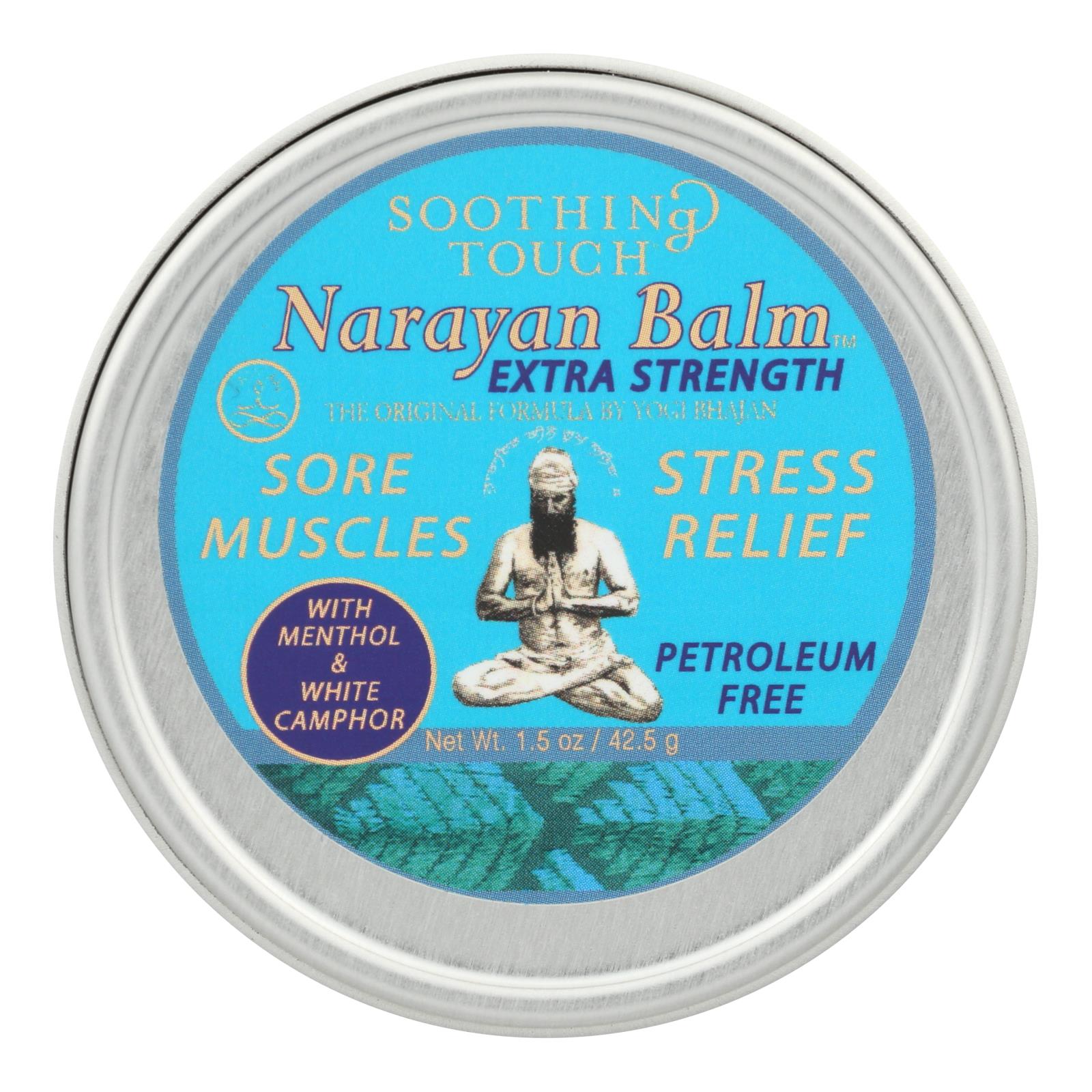 Bálsamo extrafuerte Narayan Soothing Touch - 1.5 oz, paquete de 6