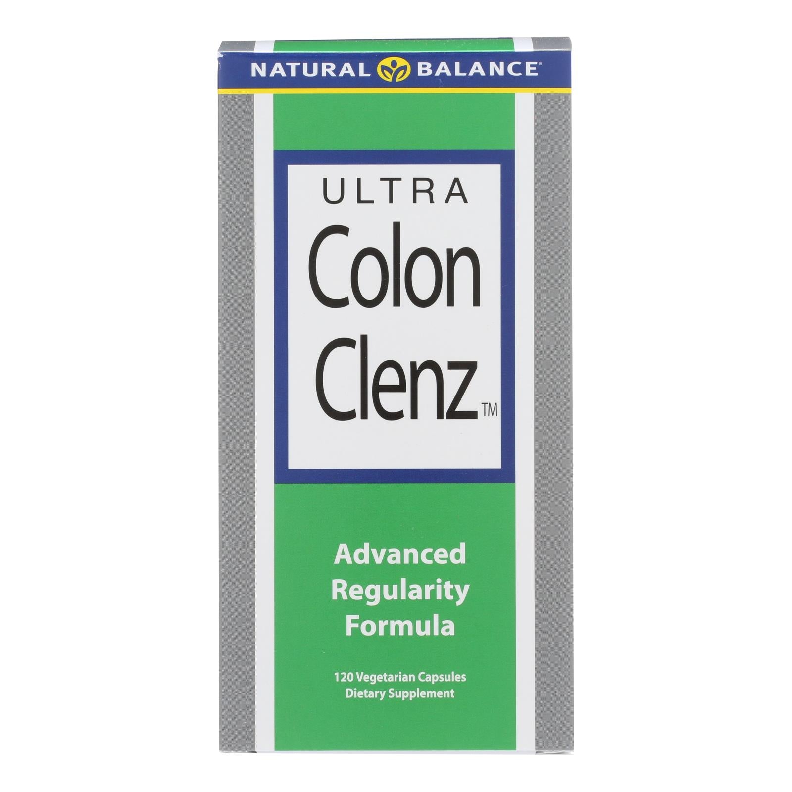 Cápsulas vegetarianas Natural Balance Ultra Colon Clenz, 120 unidades