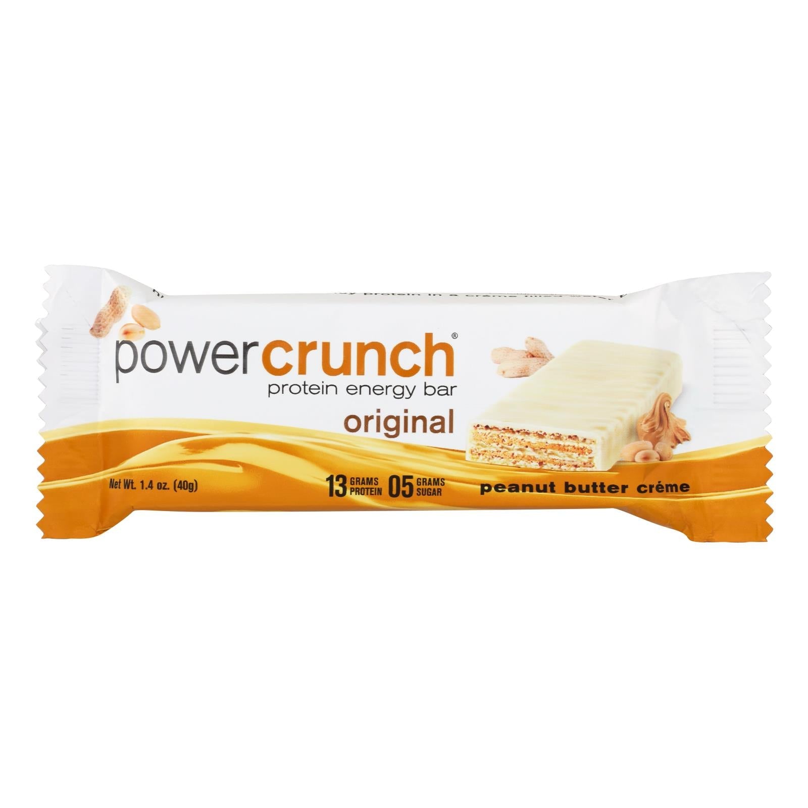 Paquete económico de barras de crema y mantequilla de maní Power Crunch (12 unidades de 1,4 oz)