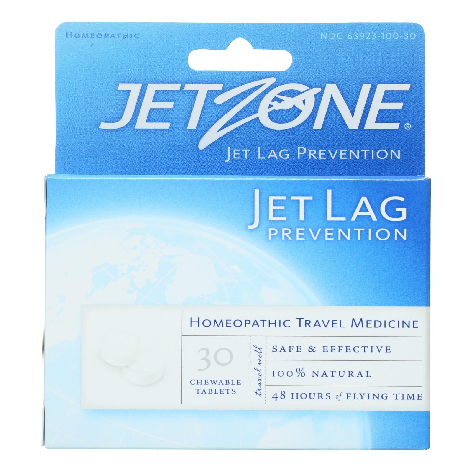 Medicina homeopática para viajes Jet Zone para prevenir el jet lag - 180 comprimidos
