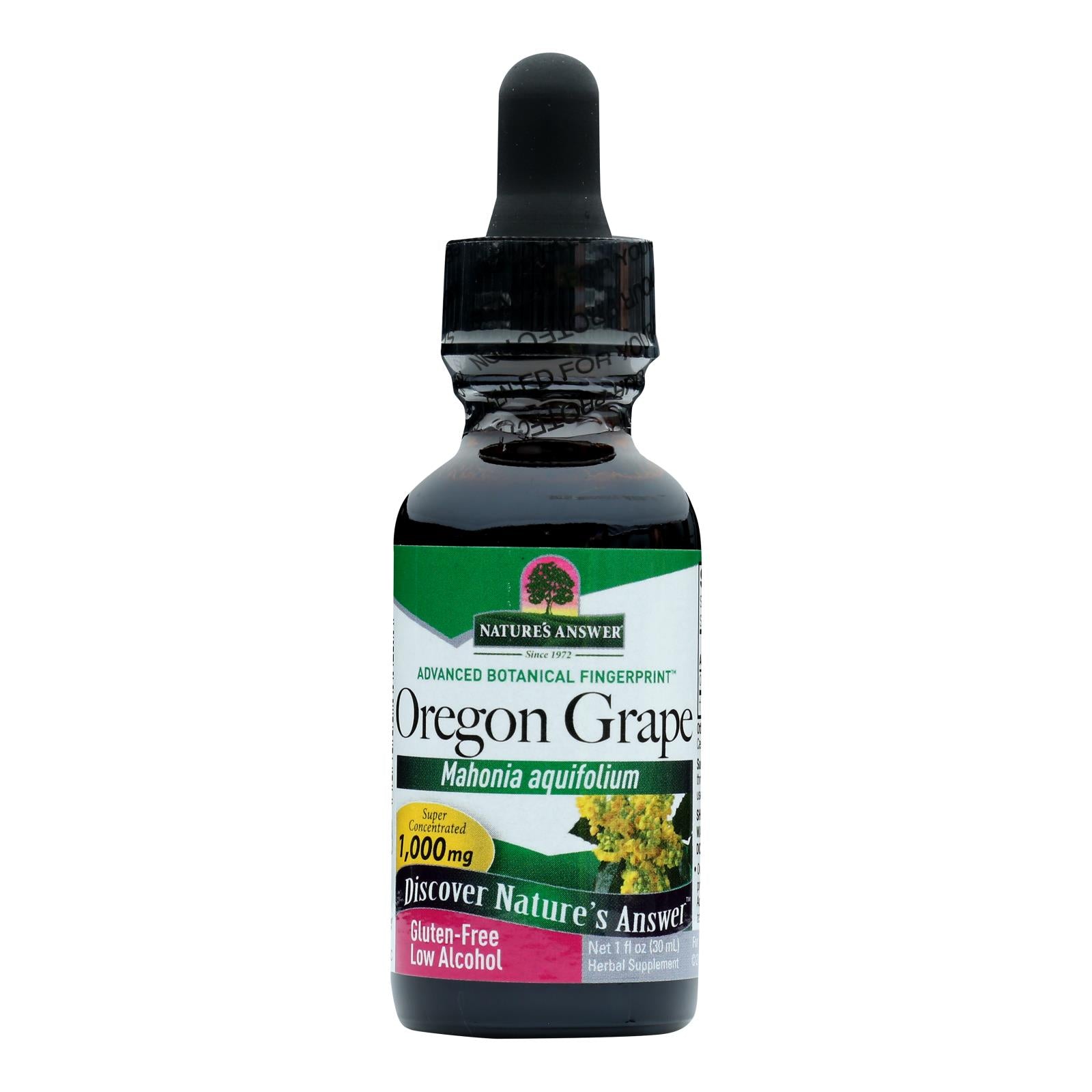 Extracto líquido de raíz de uva de Oregón de Nature's Answer - Refuerzo inmunitario - Desintoxicación - Rico en antioxidantes - 30 ml