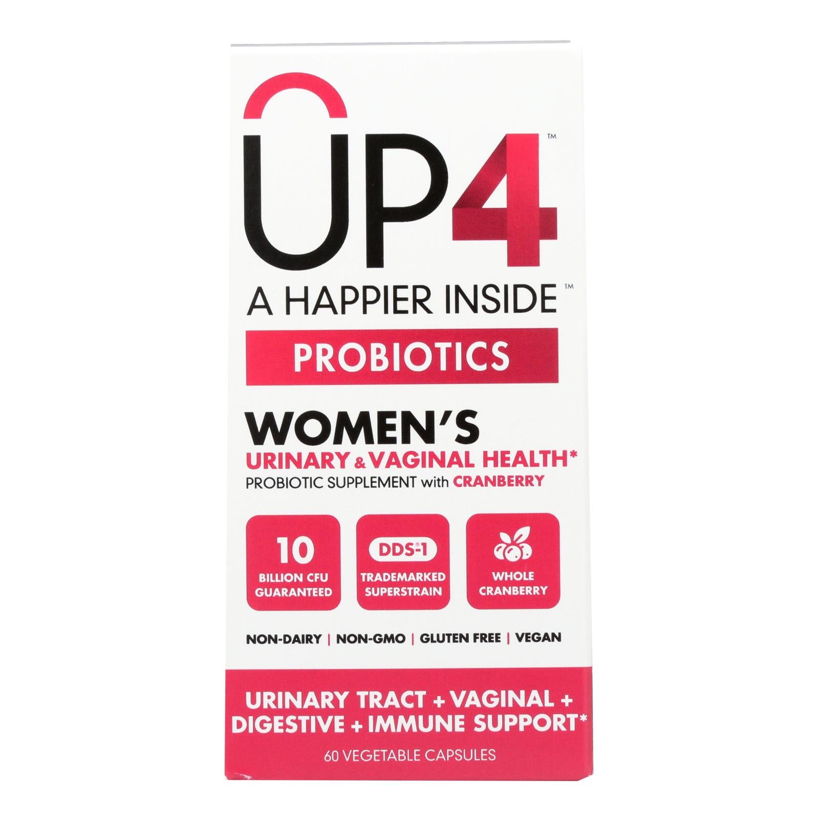 Probióticos para mujeres Up4 (60 cápsulas)