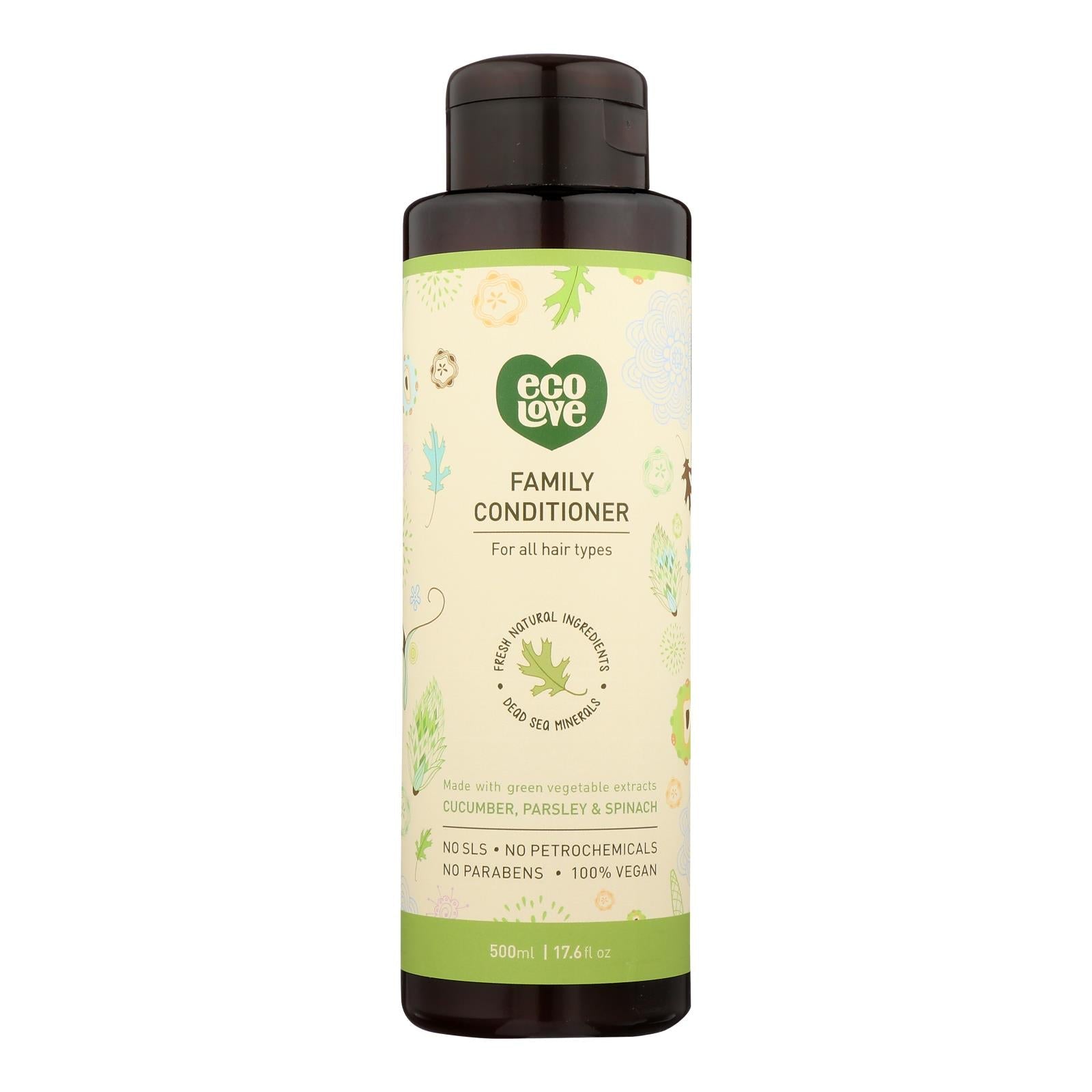 Acondicionador Ecolove 500 ml - Familia de vegetales verdes