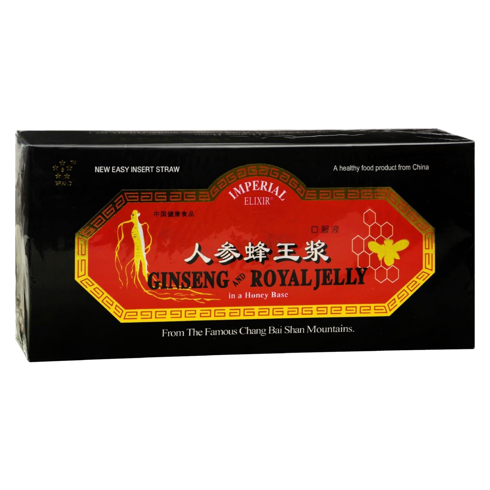Elixir Imperial de Ginseng y Jalea Real con 10 mg de Ginseng - Paquete de 30