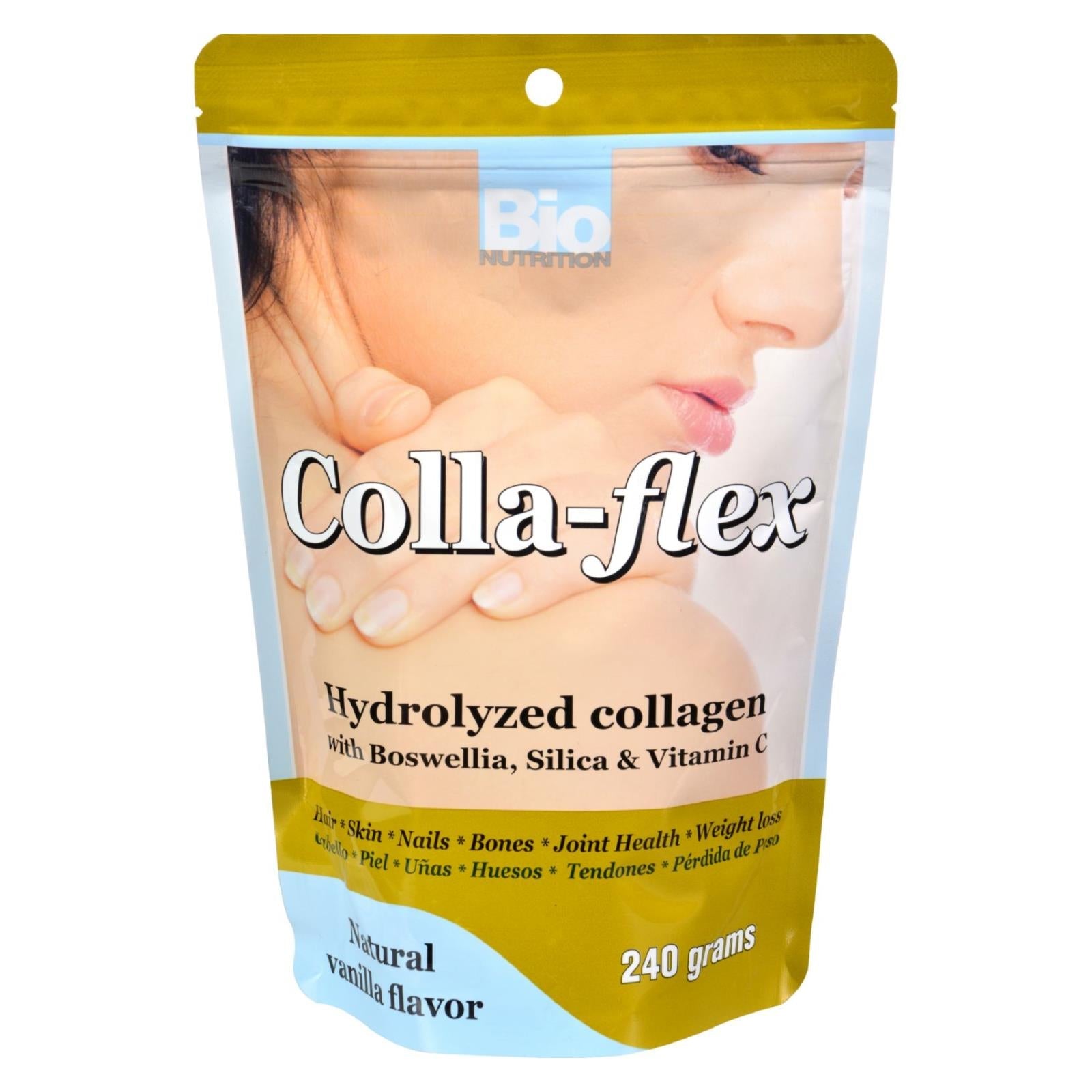 Colla-Flex de Bio-Nutrition: Colágeno hidrolizado premium para la salud articular (240 g)