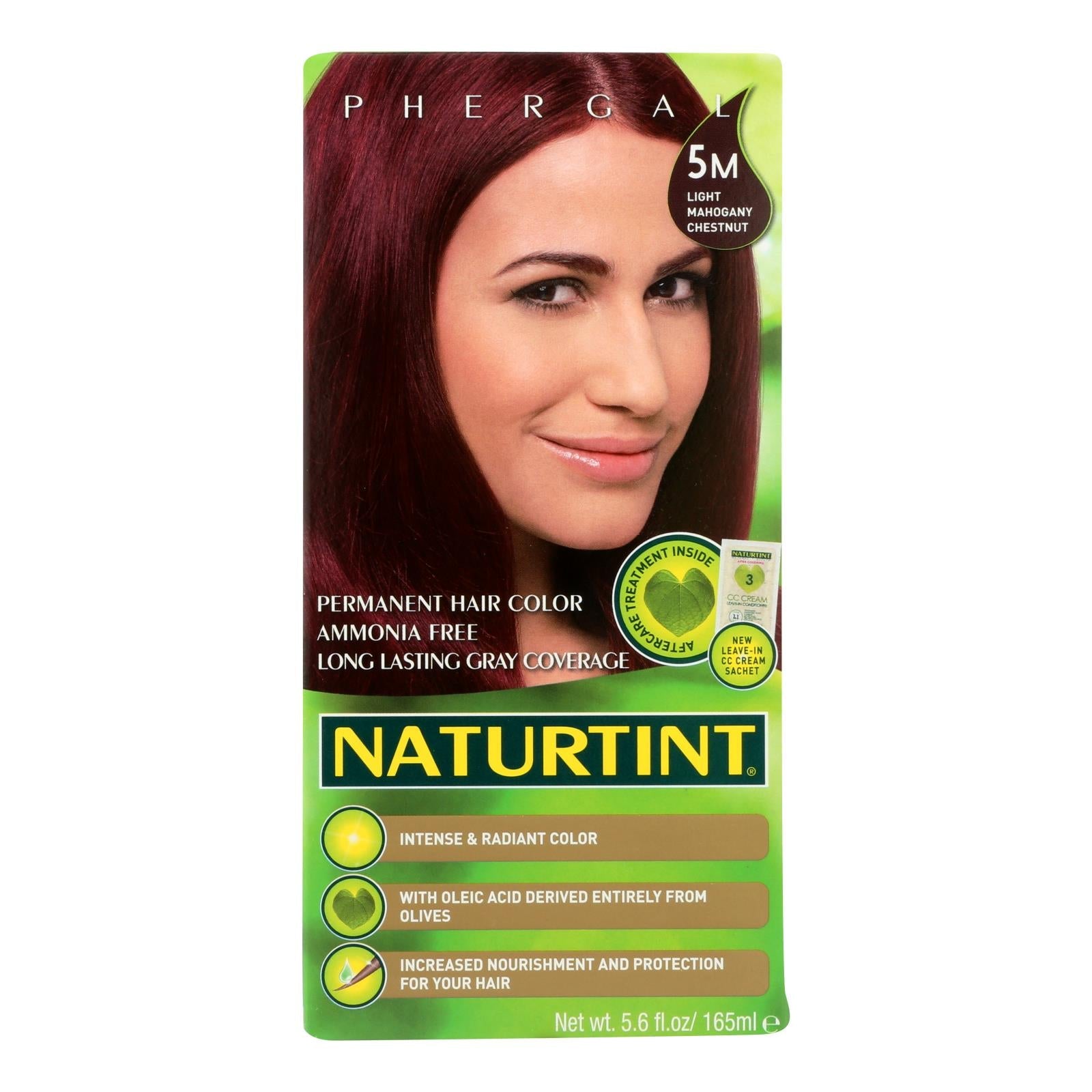 Tinte permanente Naturtint para el cabello - 5 ml - Castaño claro caoba - Pack de 2