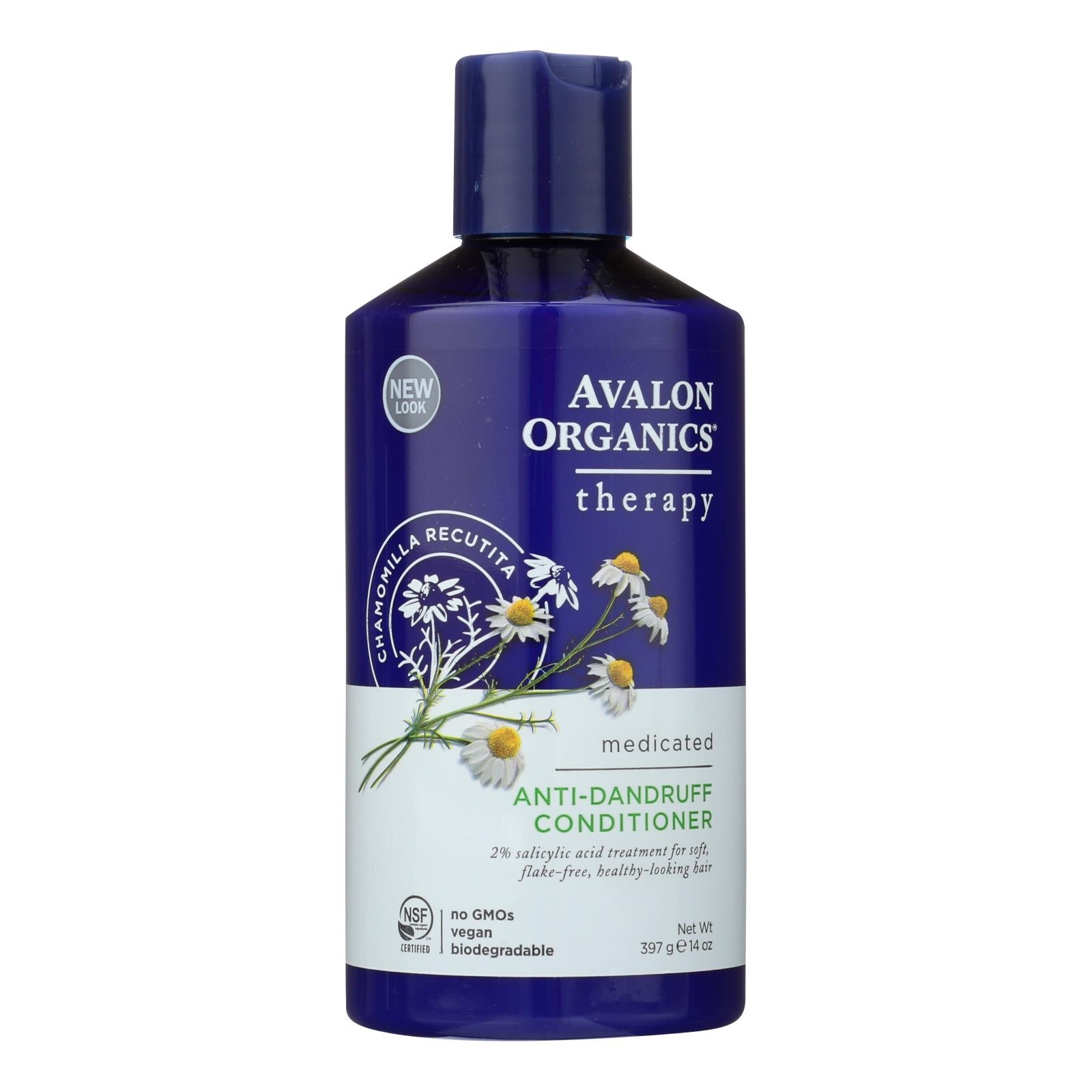 Acondicionador anticaspa Avalon Organics (14 oz) 