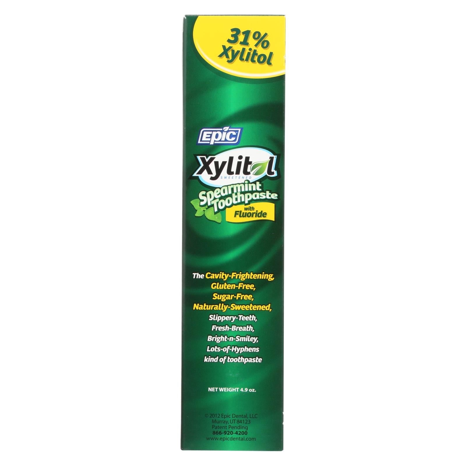 Pasta dental Epic Dental: flúor y xilitol - menta verde, 127 g