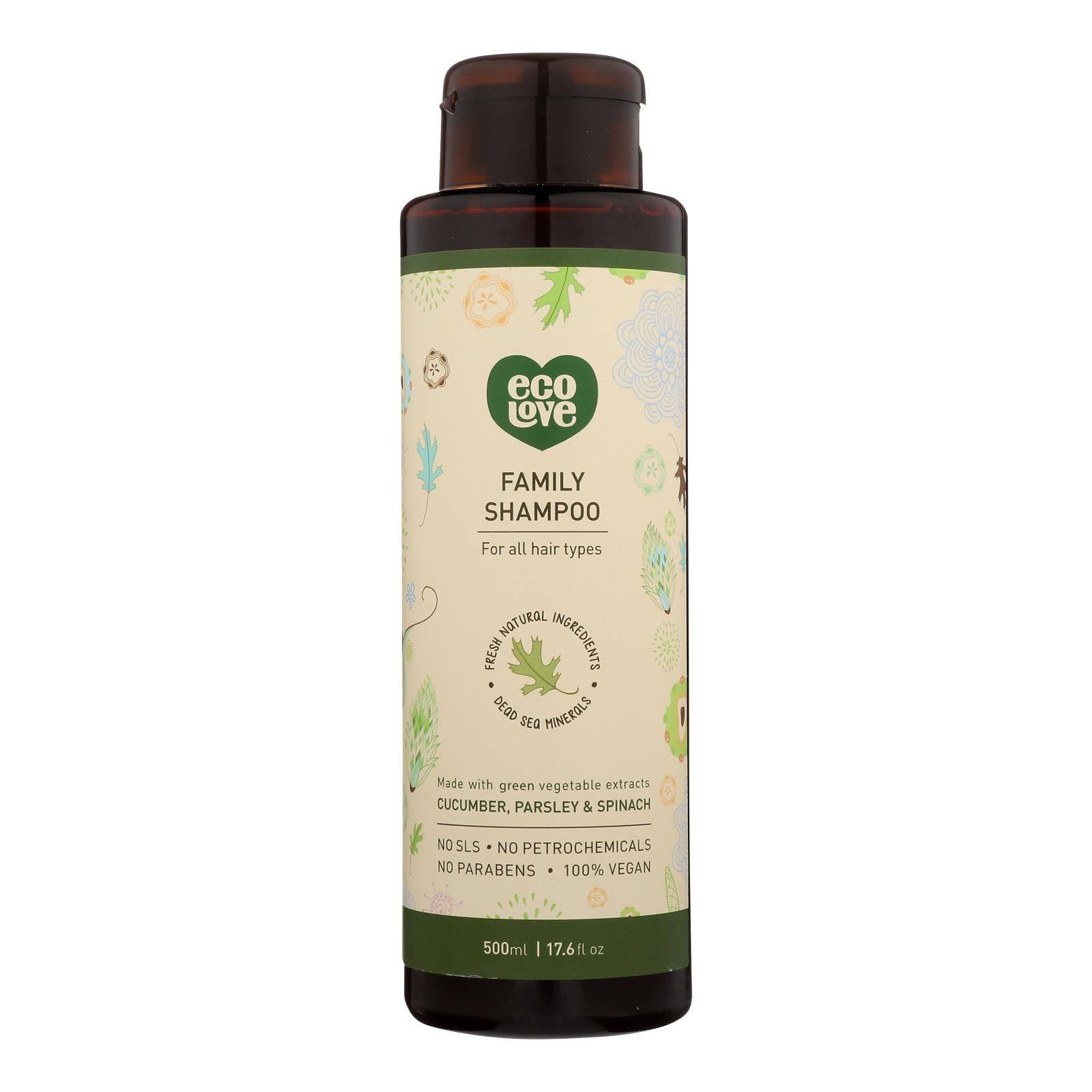 Champú ecológico para familias con vegetales verdes - 500 ml