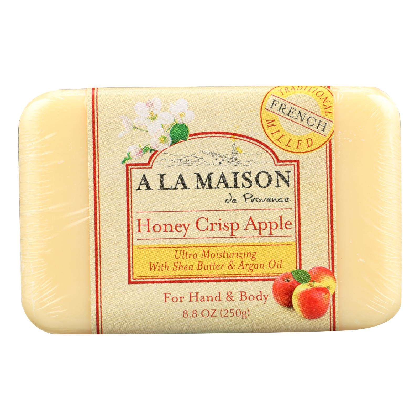 Jabón en barra de manzana crujiente y miel A La Maison (8.8 oz.) 