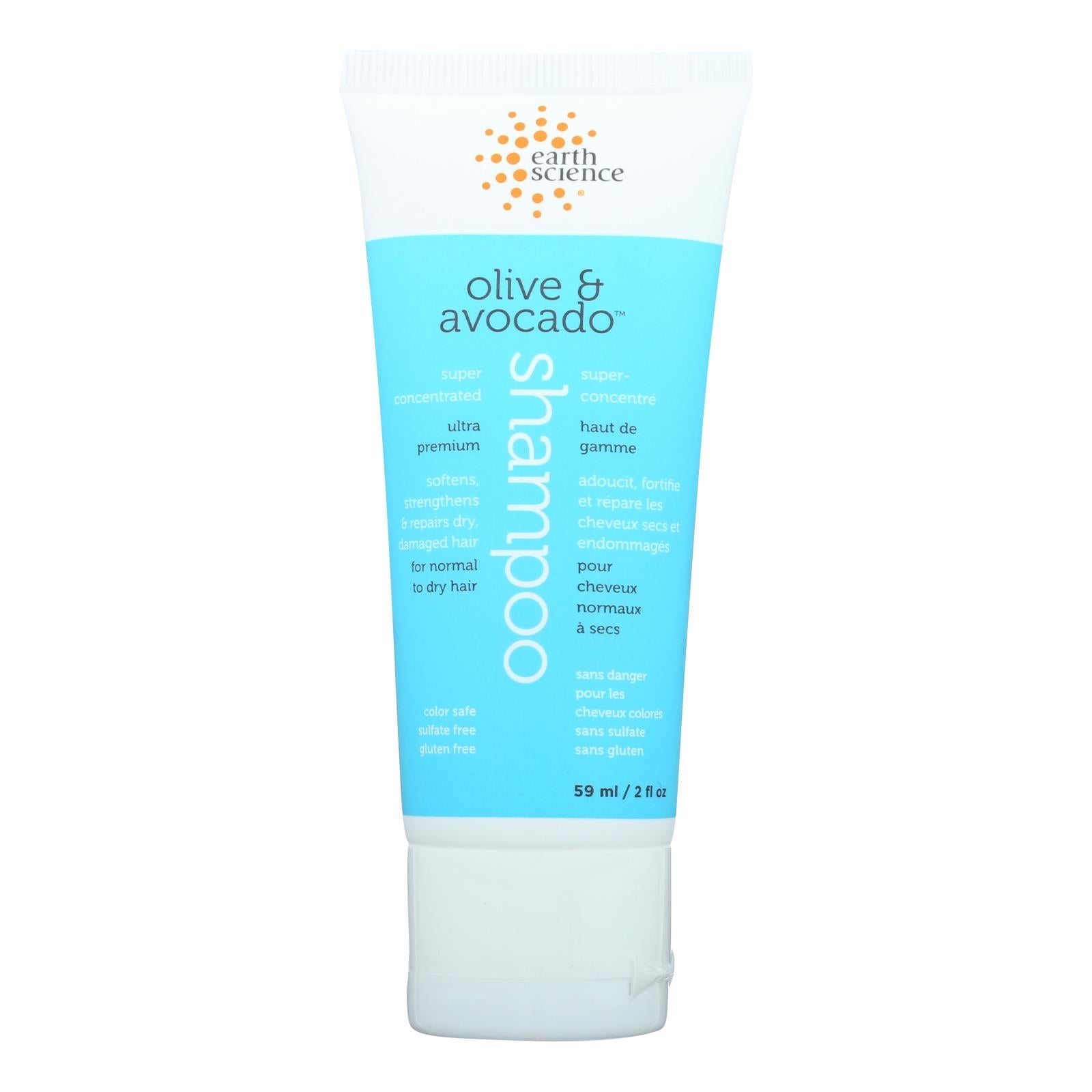 Champú acondicionador profundo Earth Science, repara y restaura, 2 oz.