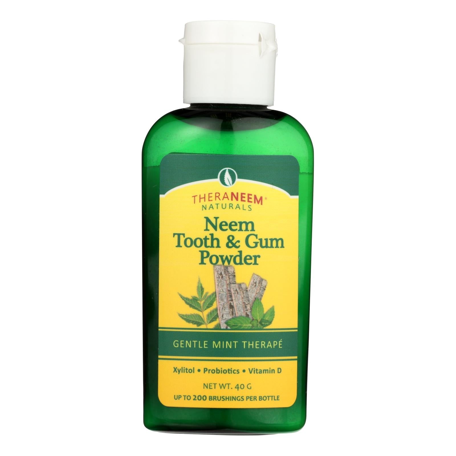 Polvo de Neem para dientes y encías Theraneem Naturals Gentle Mint TheraNeem - 40 gramos