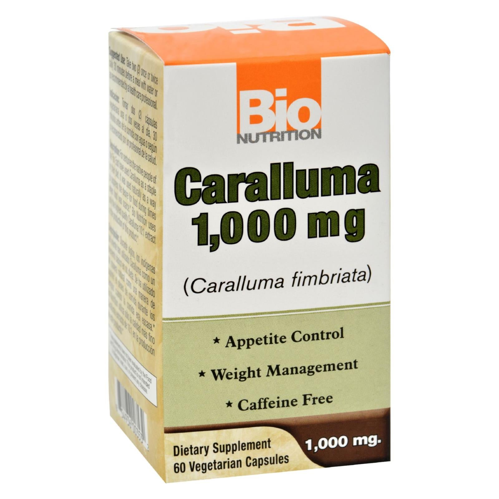 Caralluma de Bio Nutrition 1000 mg (60 cápsulas veganas)