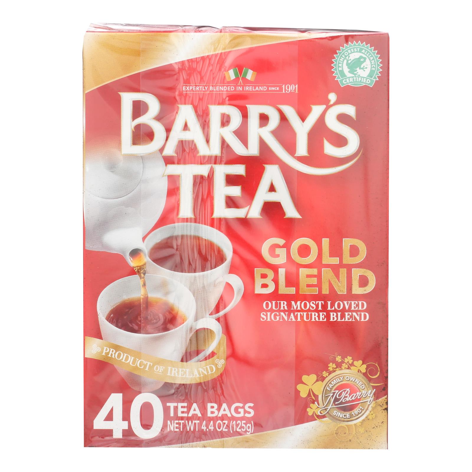Barry's Tea Gold Blend 40 bolsitas de té (paquete de 6)