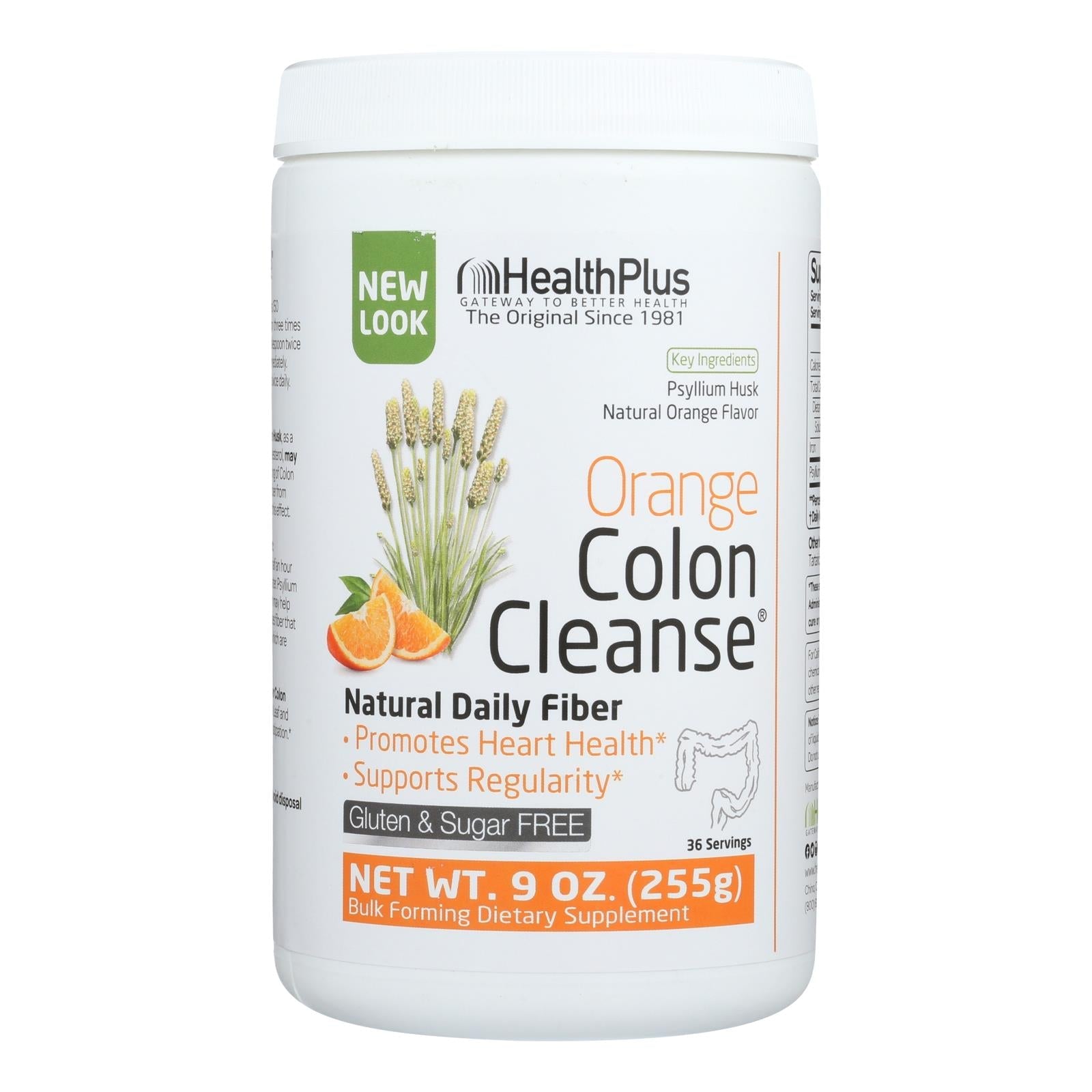 Limpieza de colon Health Plus: 9 oz. Desintoxicante de naranja