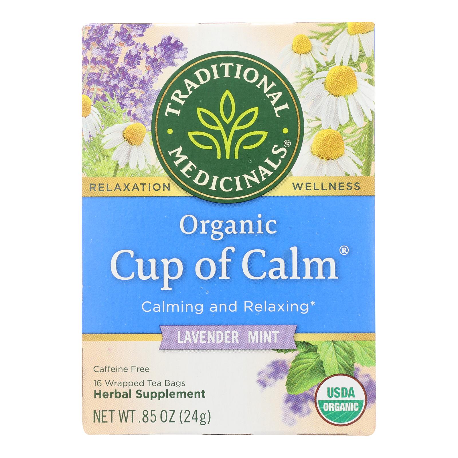 Té de hierbas orgánico fácil de preparar de Traditional Medicinals (paquete de 6, 16 bolsitas cada uno)