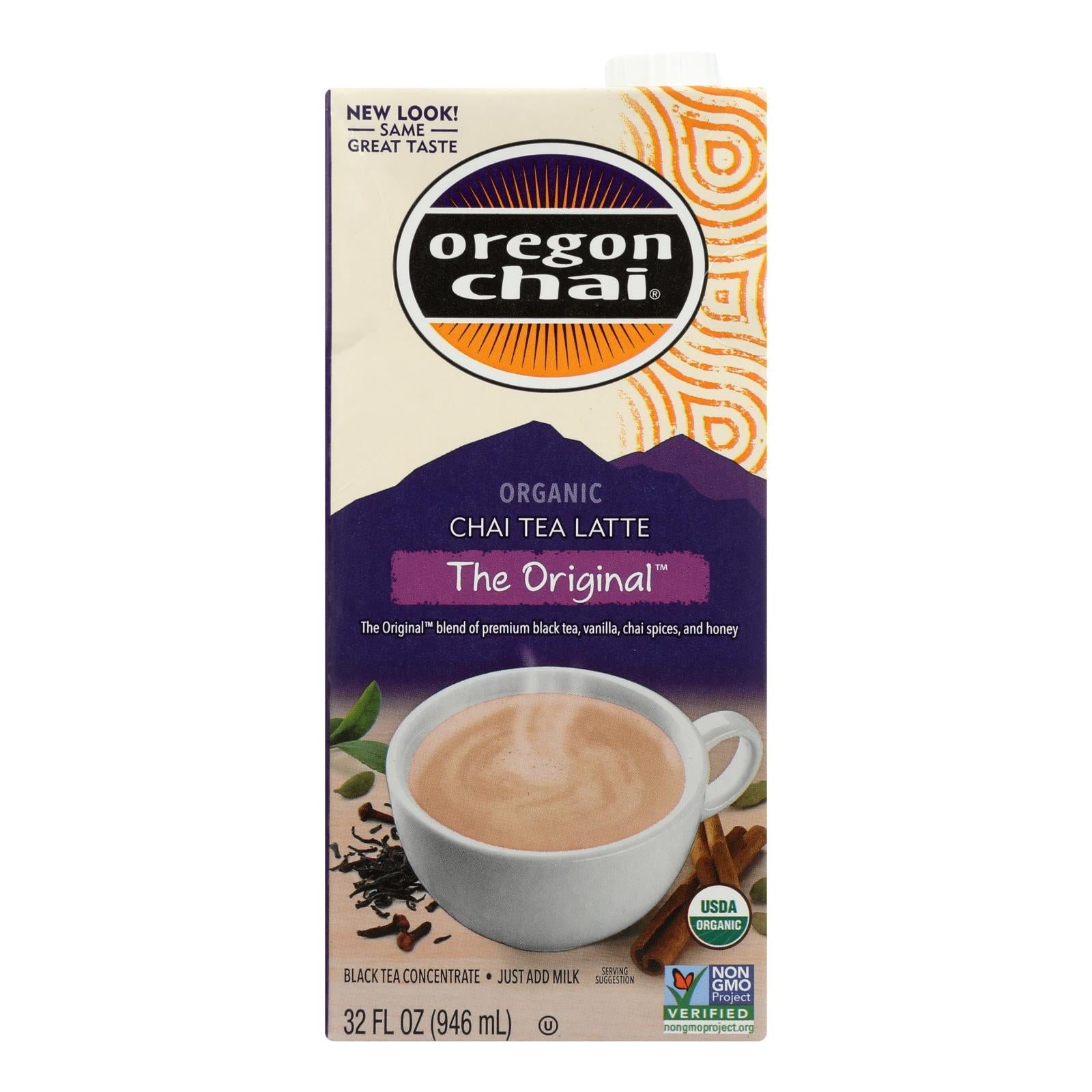 Oregon Chai The Original Tea Latte Concentrate, 32 Fl Oz (Pack of 6)