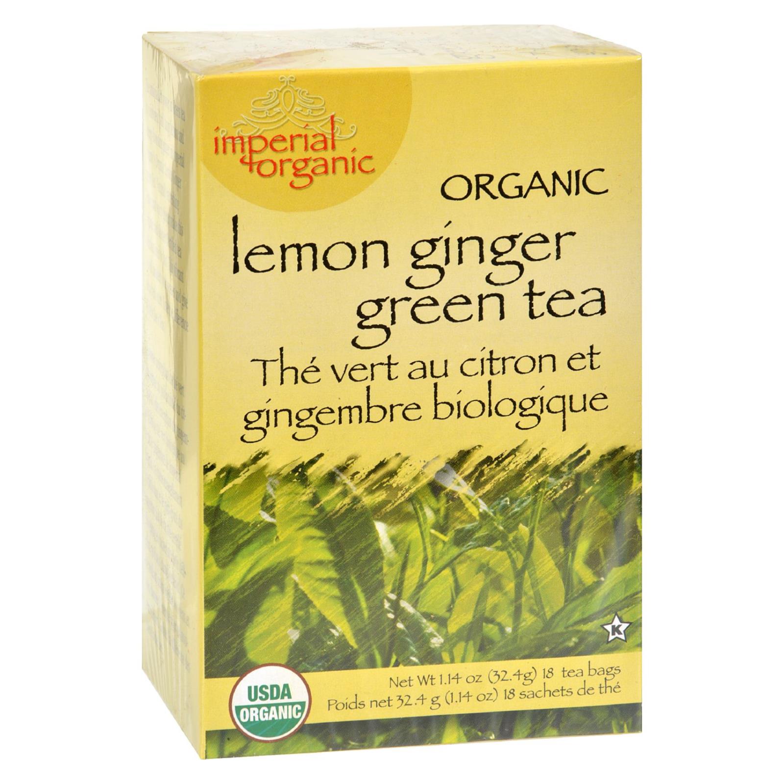 Té orgánico revitalizante de limón y jengibre del tío Lee (18 bolsitas)