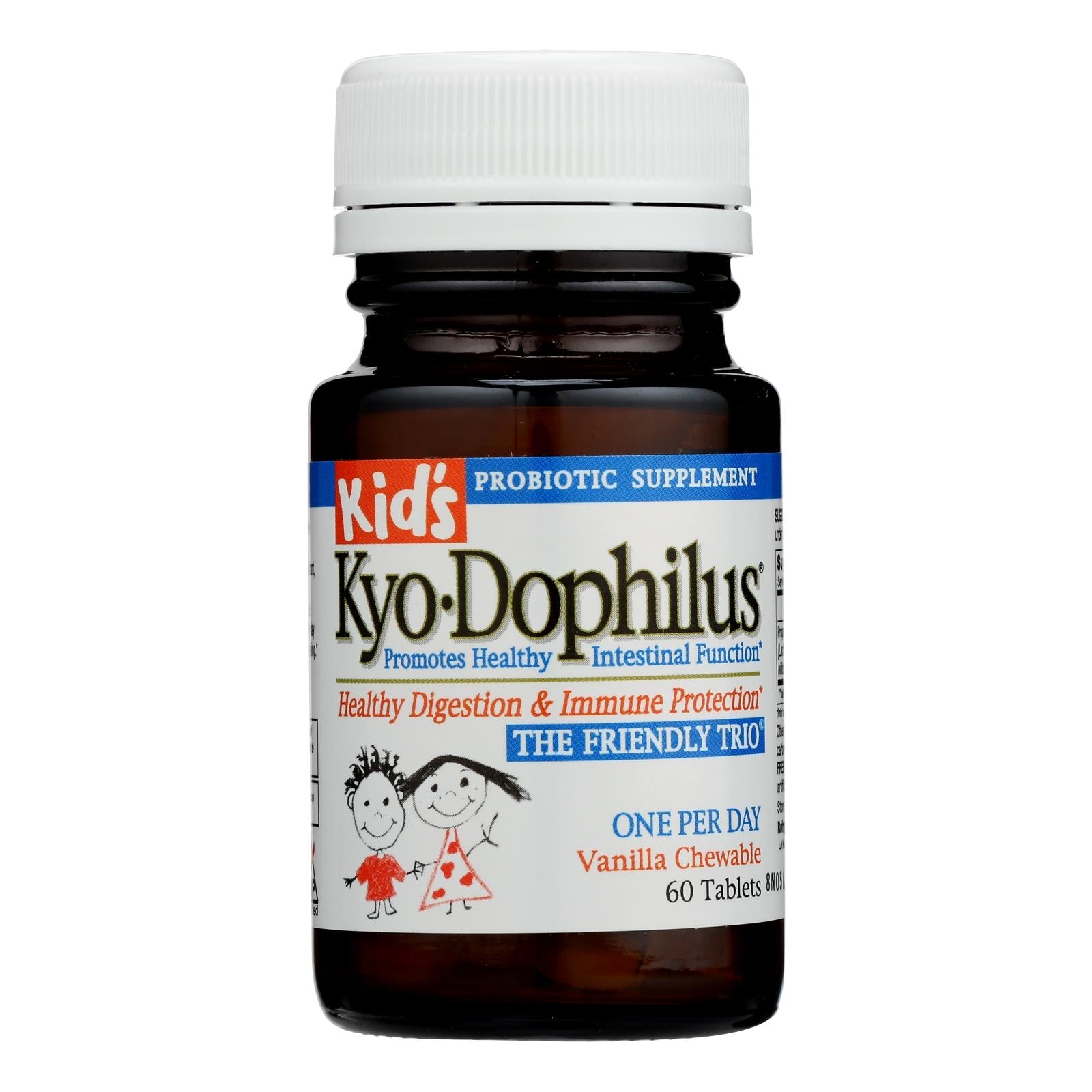 Kyolic Kids Kyo-dophilus - Apoyo probiótico para niños - 60 comprimidos