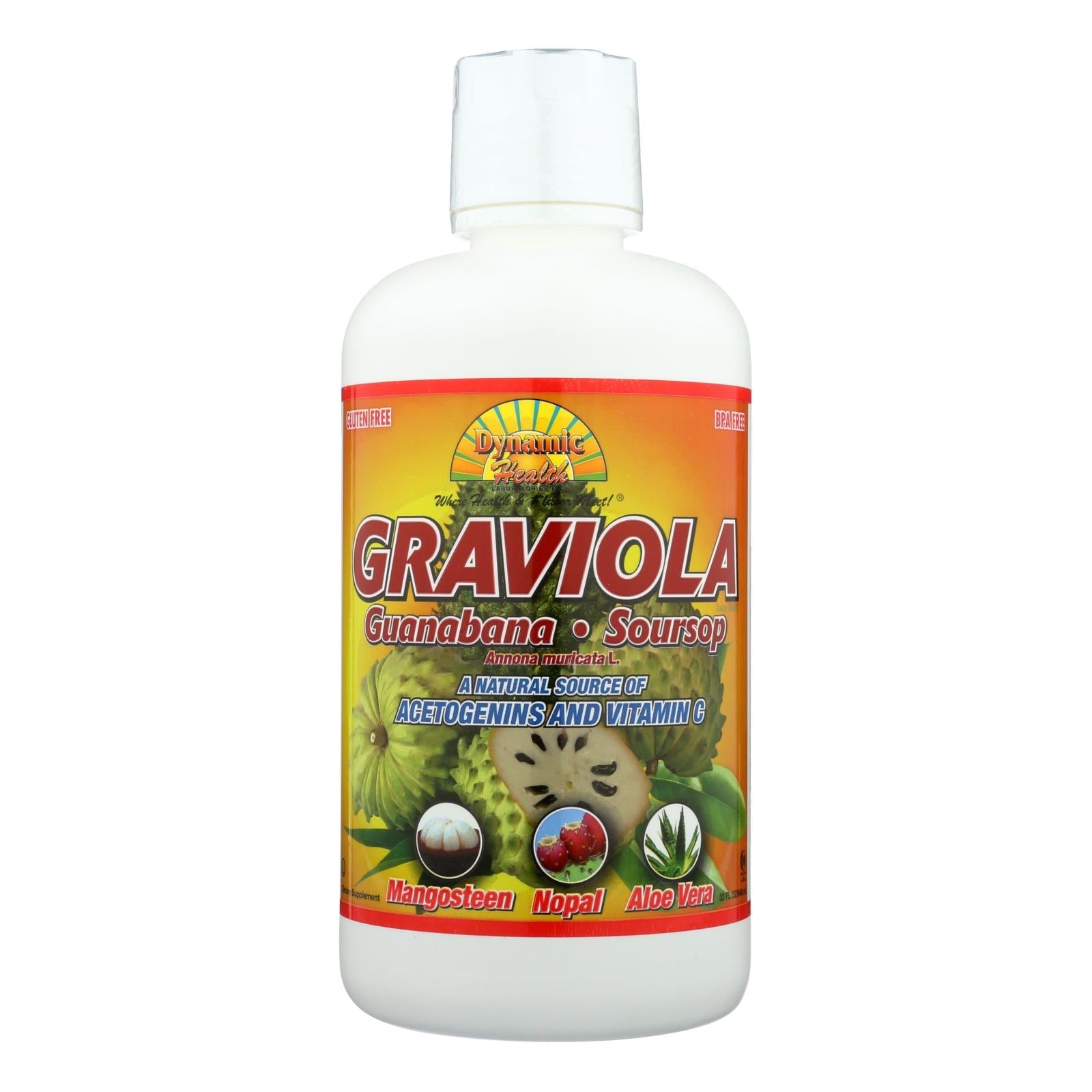 Mezcla de jugo de superfruta con extracto de guanábana y graviola Dynamic Health (32 oz)