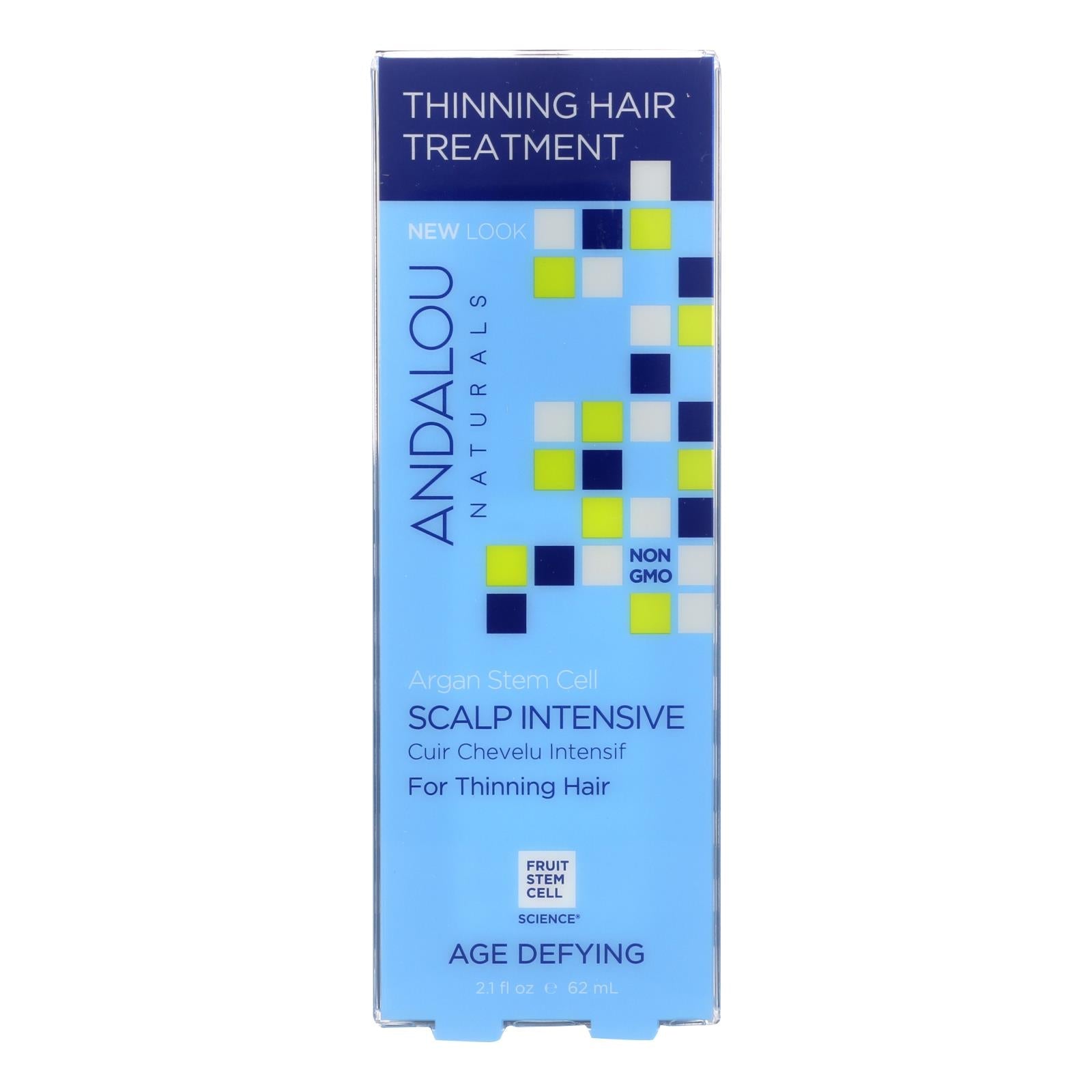 Rejuvenecimiento del cuero cabelludo Andalou Naturals con células madre de argán antienvejecimiento (59 ml) 