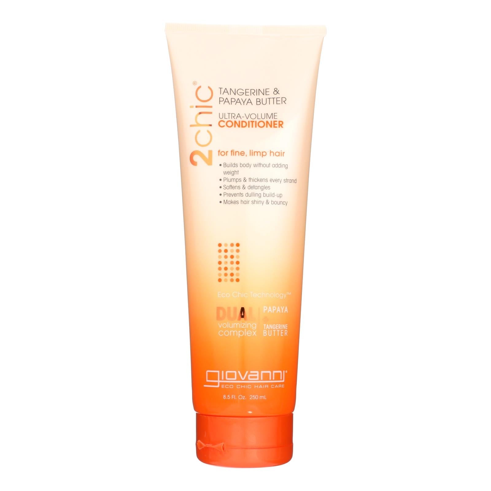 Acondicionador Giovanni 2chic Ultra-Volume con Mantequilla de Mandarina y Papaya - 8.5 onzas líquidas 