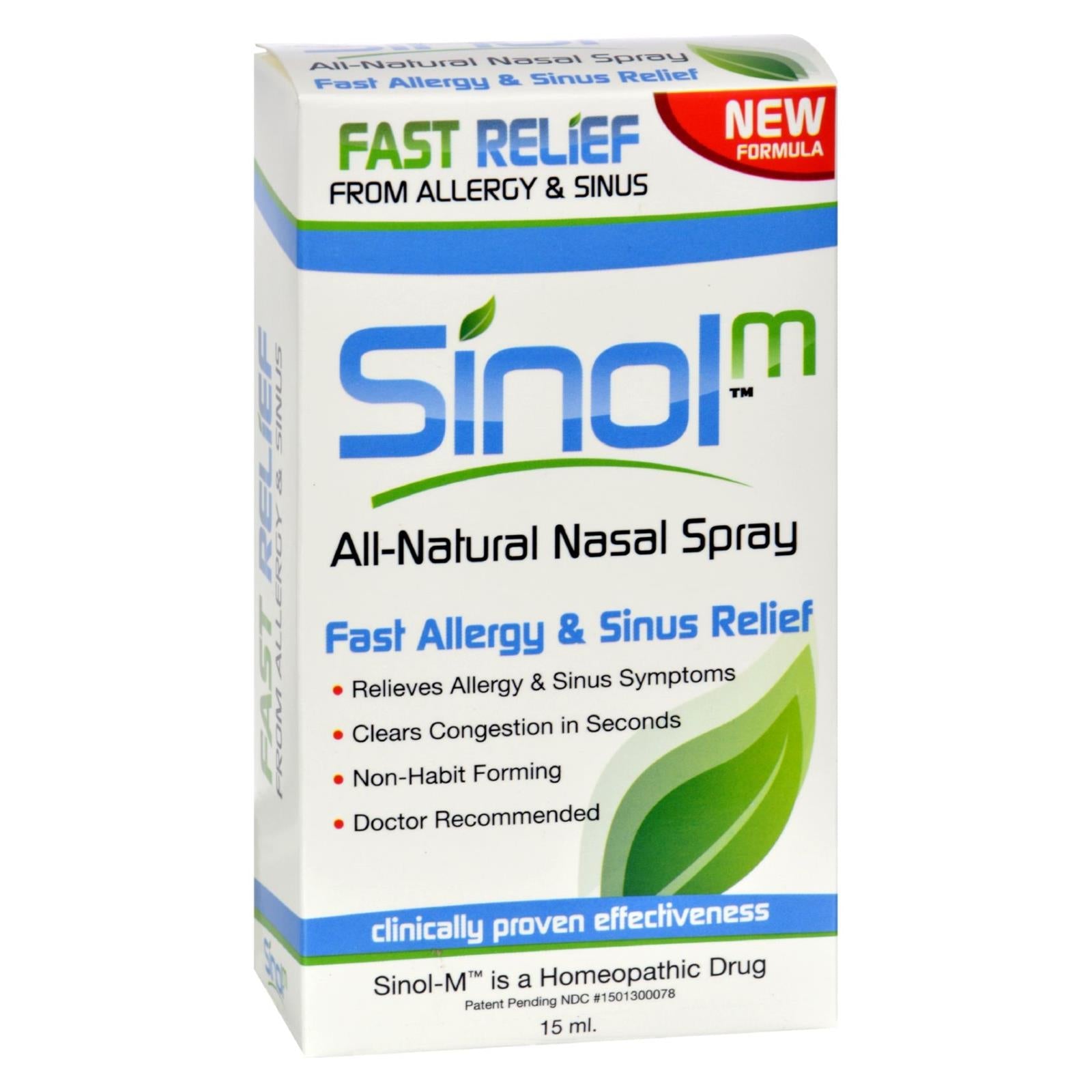 Sinol - Alivio homeopático para alergias y sinusitis (15 ml)