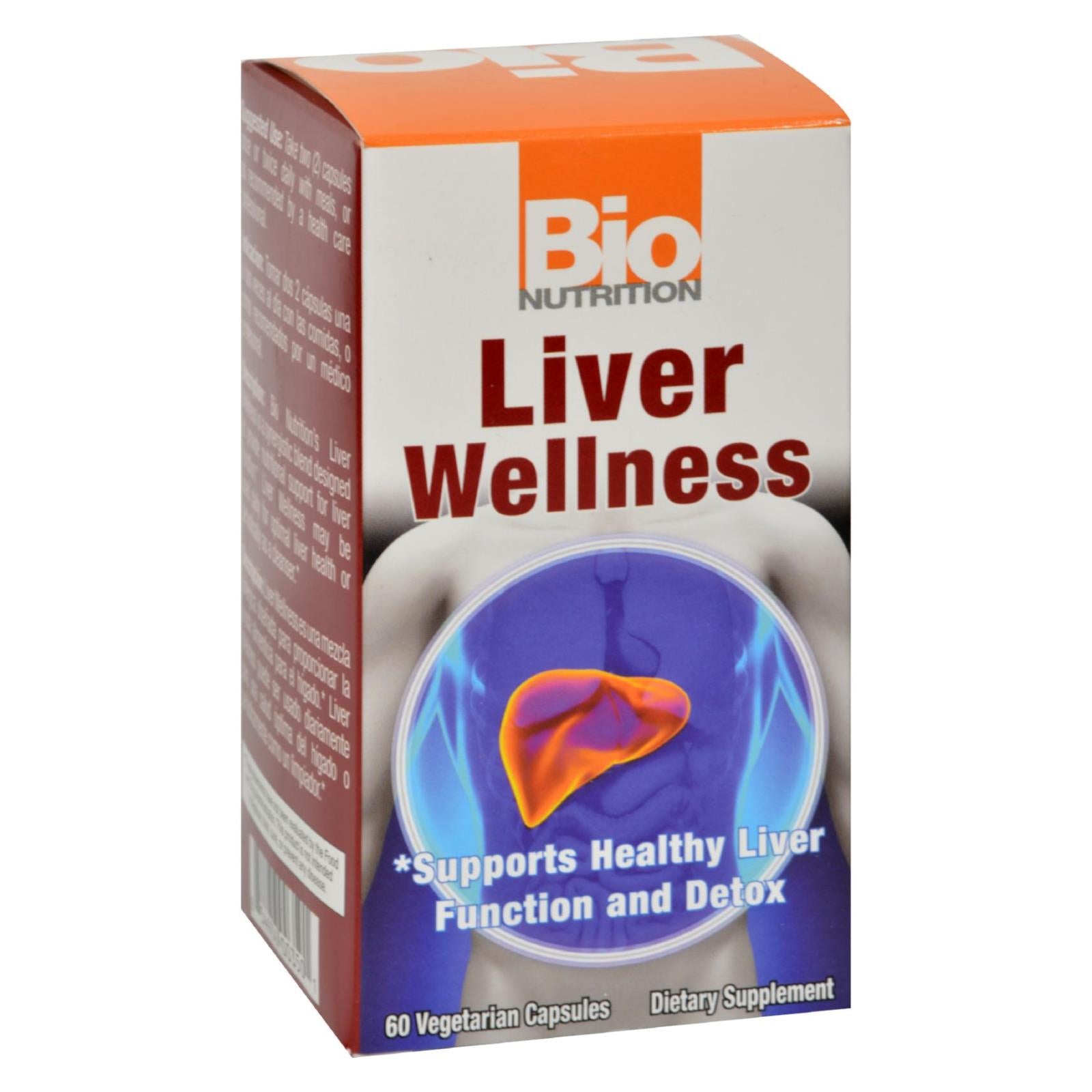 Suplemento Bio Nutrition para el bienestar hepático (60 cápsulas vegetarianas)
