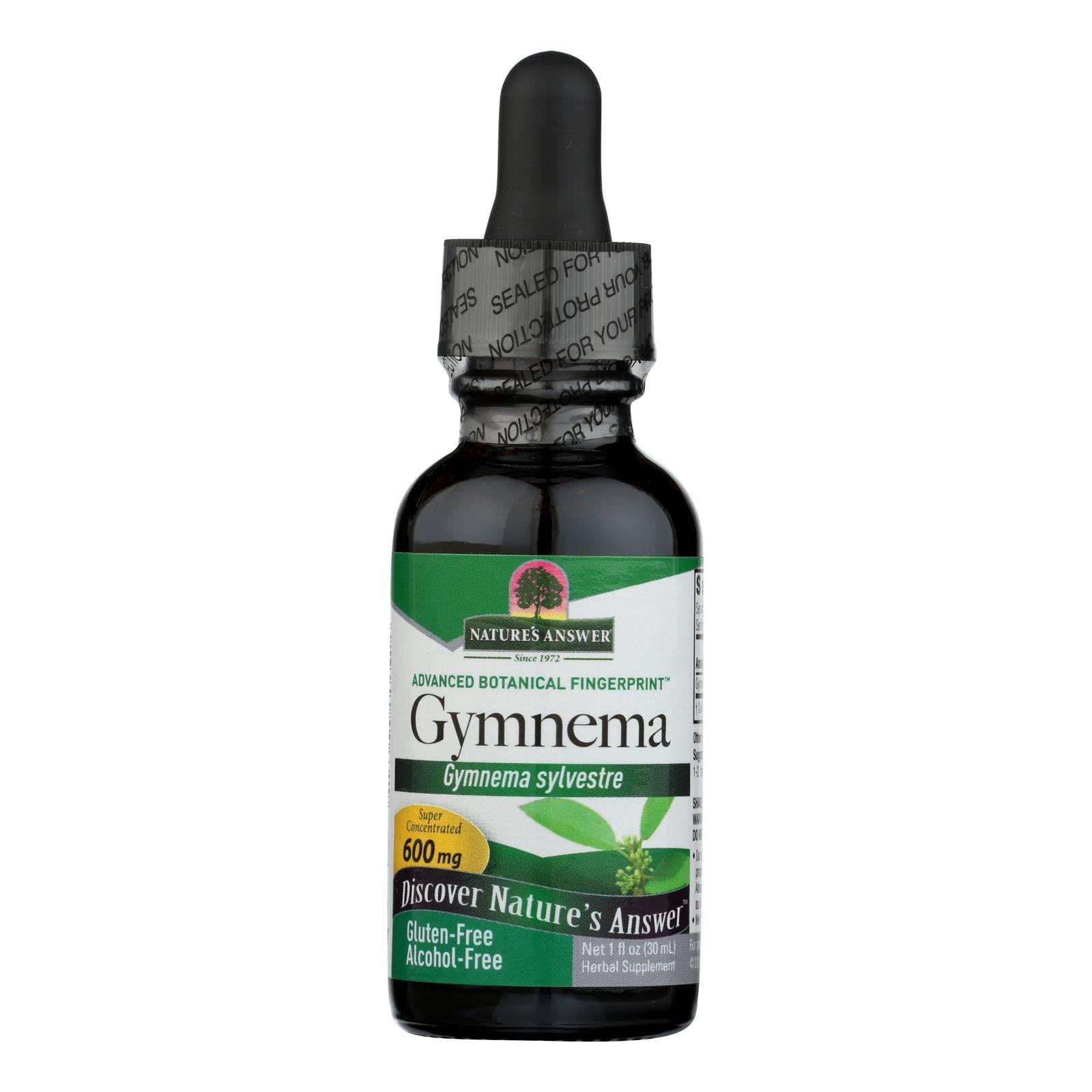 Extracto de hoja de Gymnema de Nature's Answer, sin alcohol, 1 onza líquida