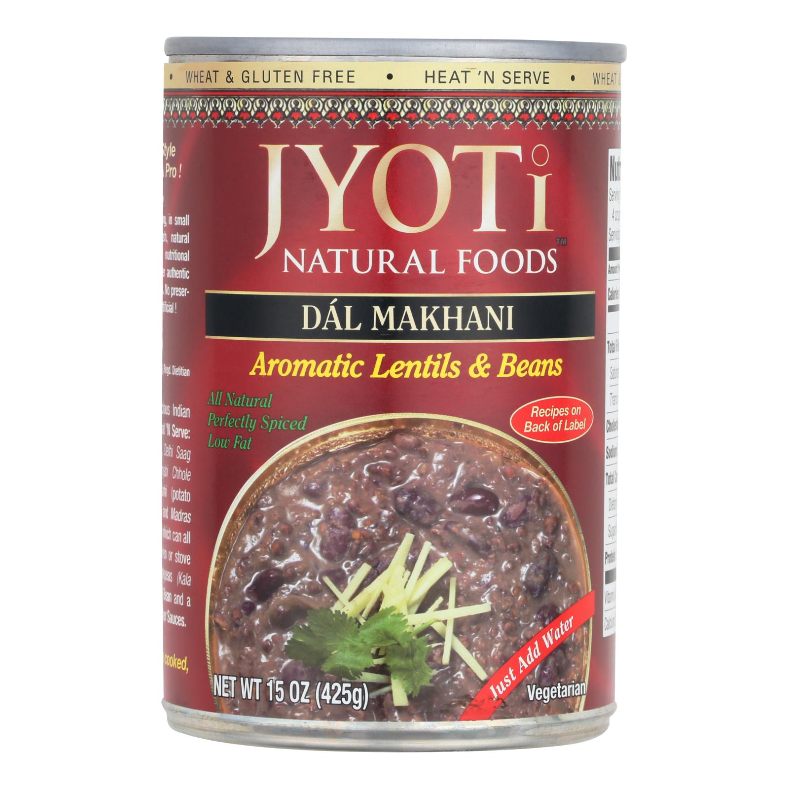 Jyoti Cuisine India Dal Makhani, 12x15 Ounces
