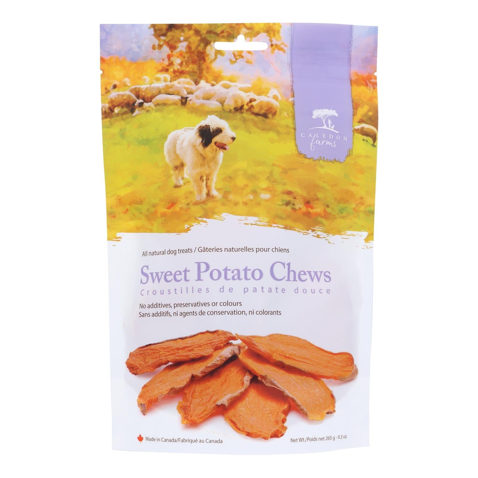 Masticables de batata para perros de Caledon Farms (4 unidades - 9,3 oz)