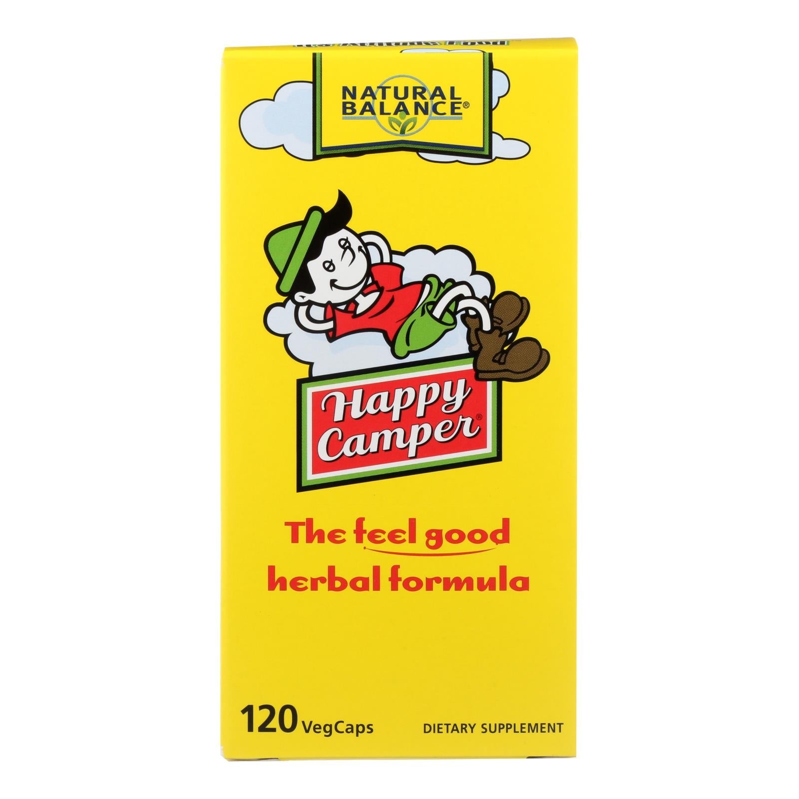 Cápsulas vegetarianas Natural Balance Happy Camper (paquete de 120, 790 mg)