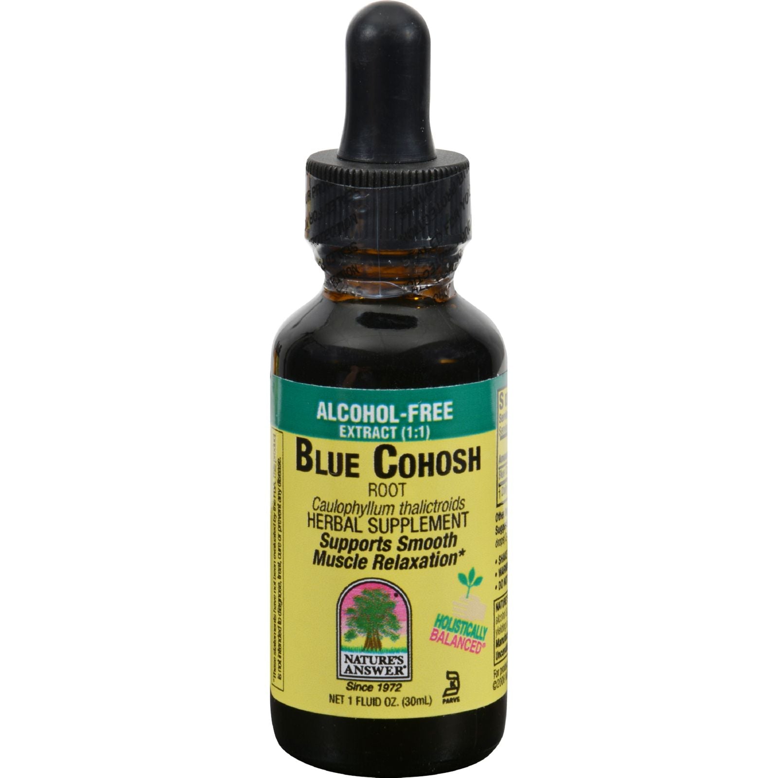 Extracto de raíz de cohosh azul sin alcohol de Nature's Answer, 1 onza líquida 