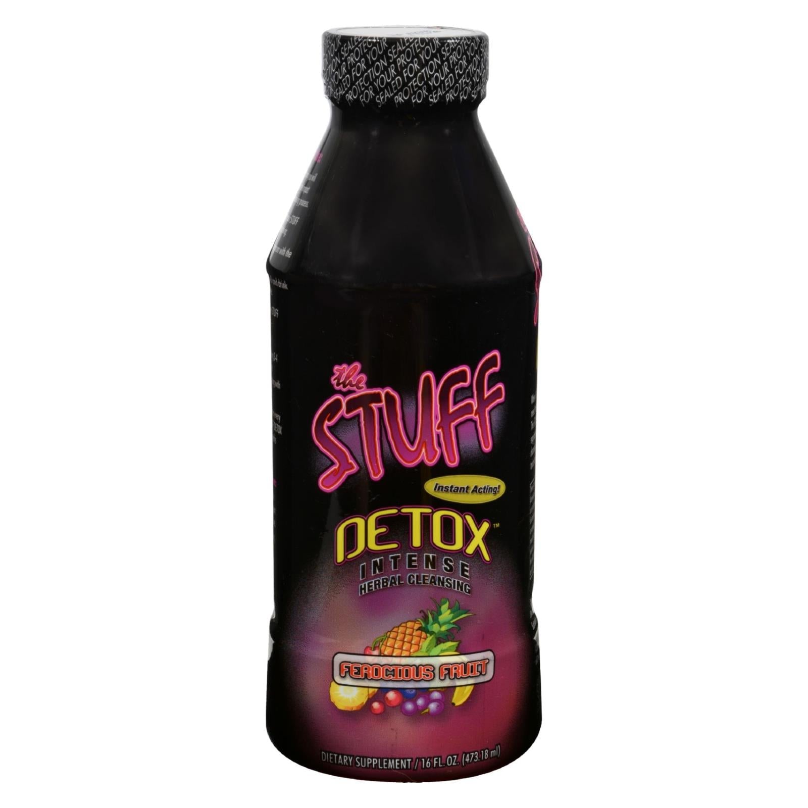 The Stuff Liquid Ferocious Fruit de Detoxify: Desintoxicante herbal de acción rápida (16 oz)