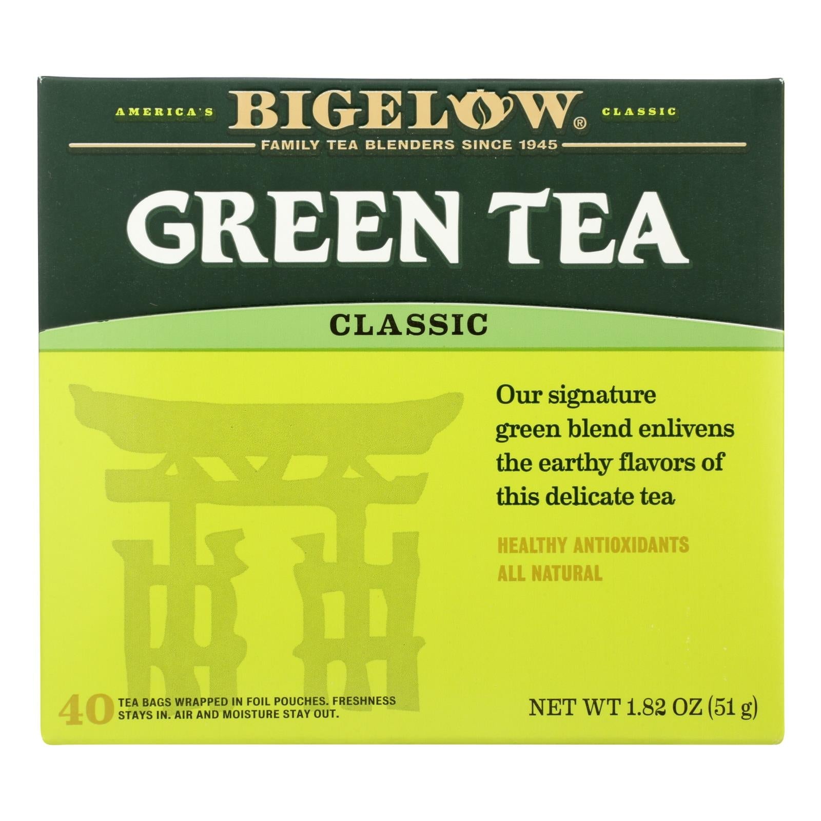Té verde Bigelow, paquete de 6, 40 unidades