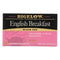 Té negro Bigelow English Breakfast: un comienzo refrescante para el día (paquete de 6 - 20 bolsitas)