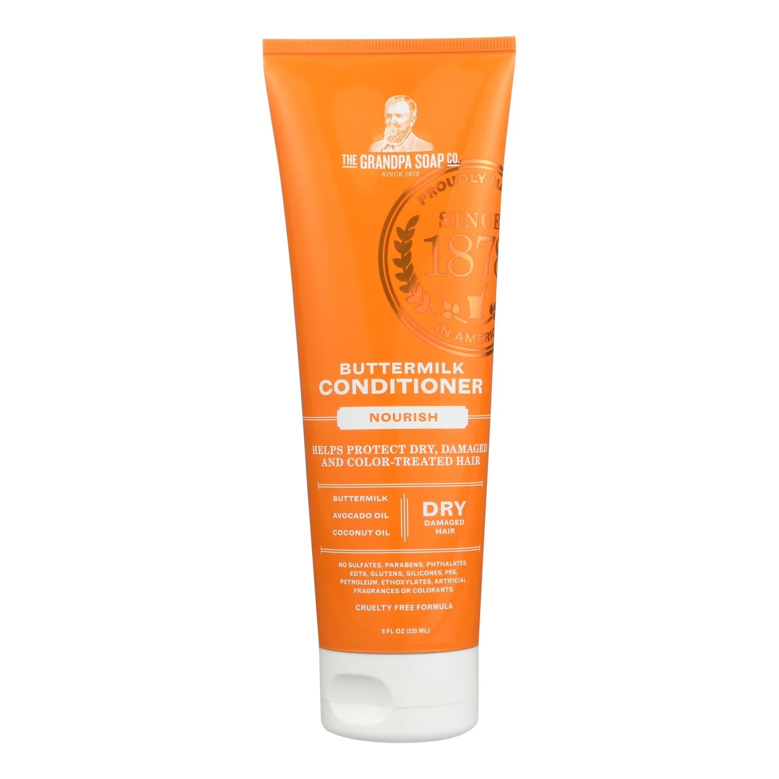 Acondicionador de suero de leche del abuelo para un cabello sedoso y nutrido (8 onzas líquidas)