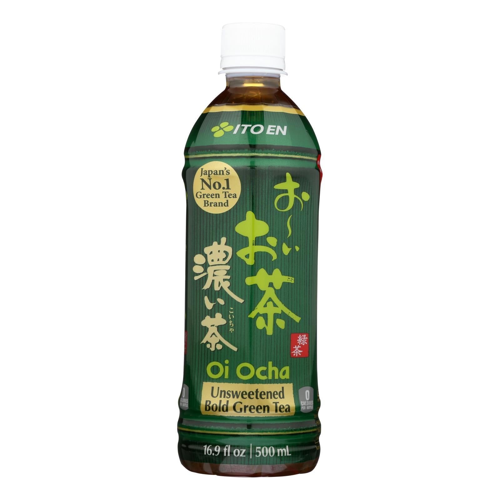 Té verde oscuro premium Ito En Oi-Ocha, 16.9 oz, paquete de 12