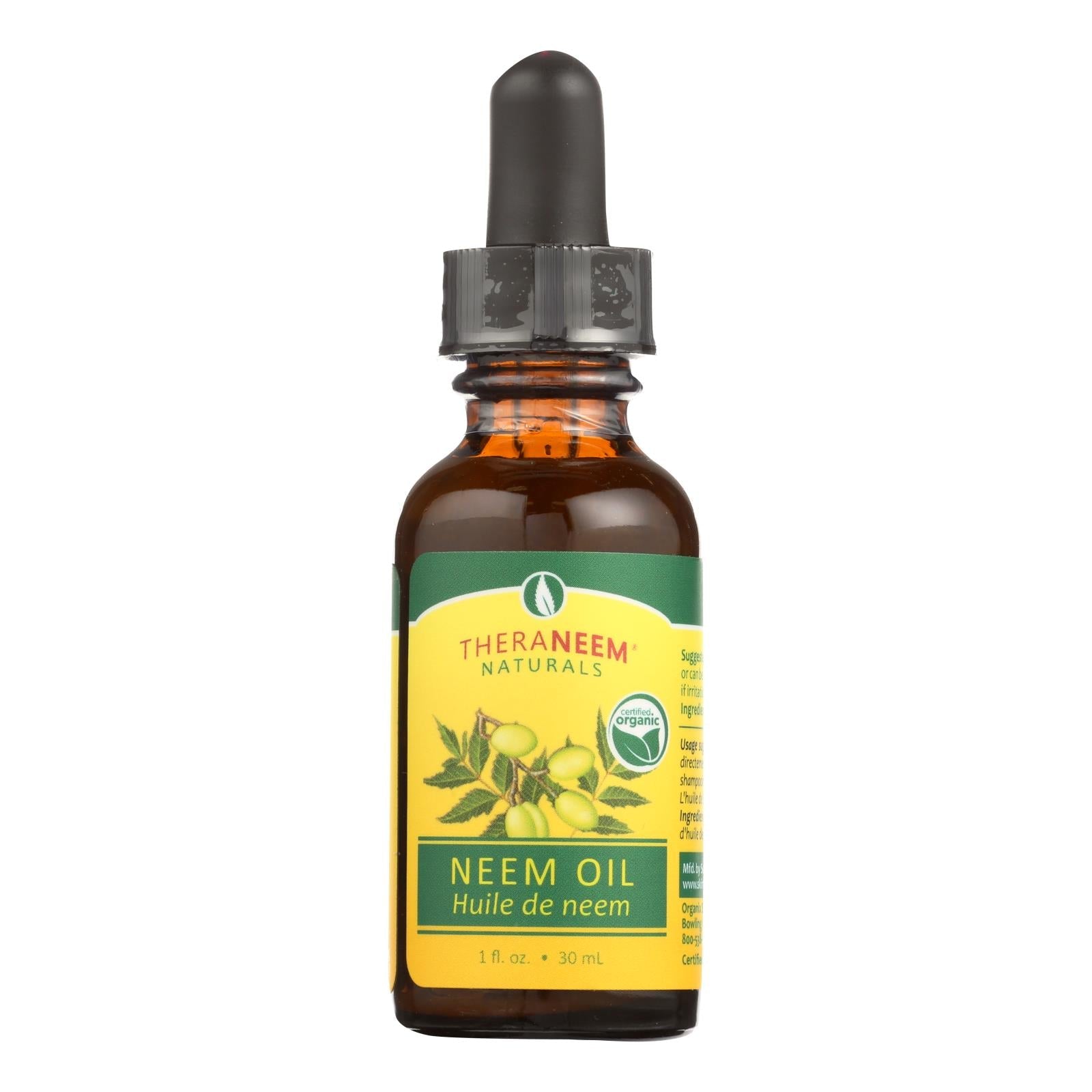 Aceite de Neem Theraneem Naturals - 1 onza líquida.