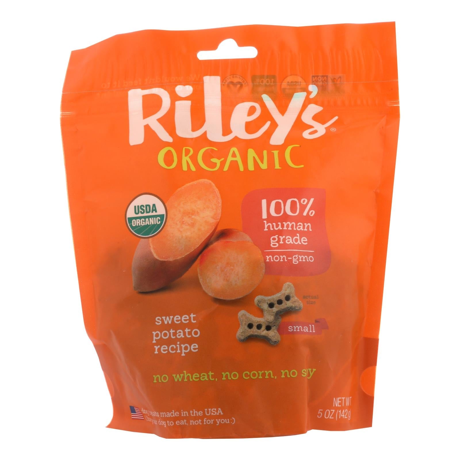 Premios orgánicos de batata para perros Riley's Organics (6 paquetes de 5 oz)